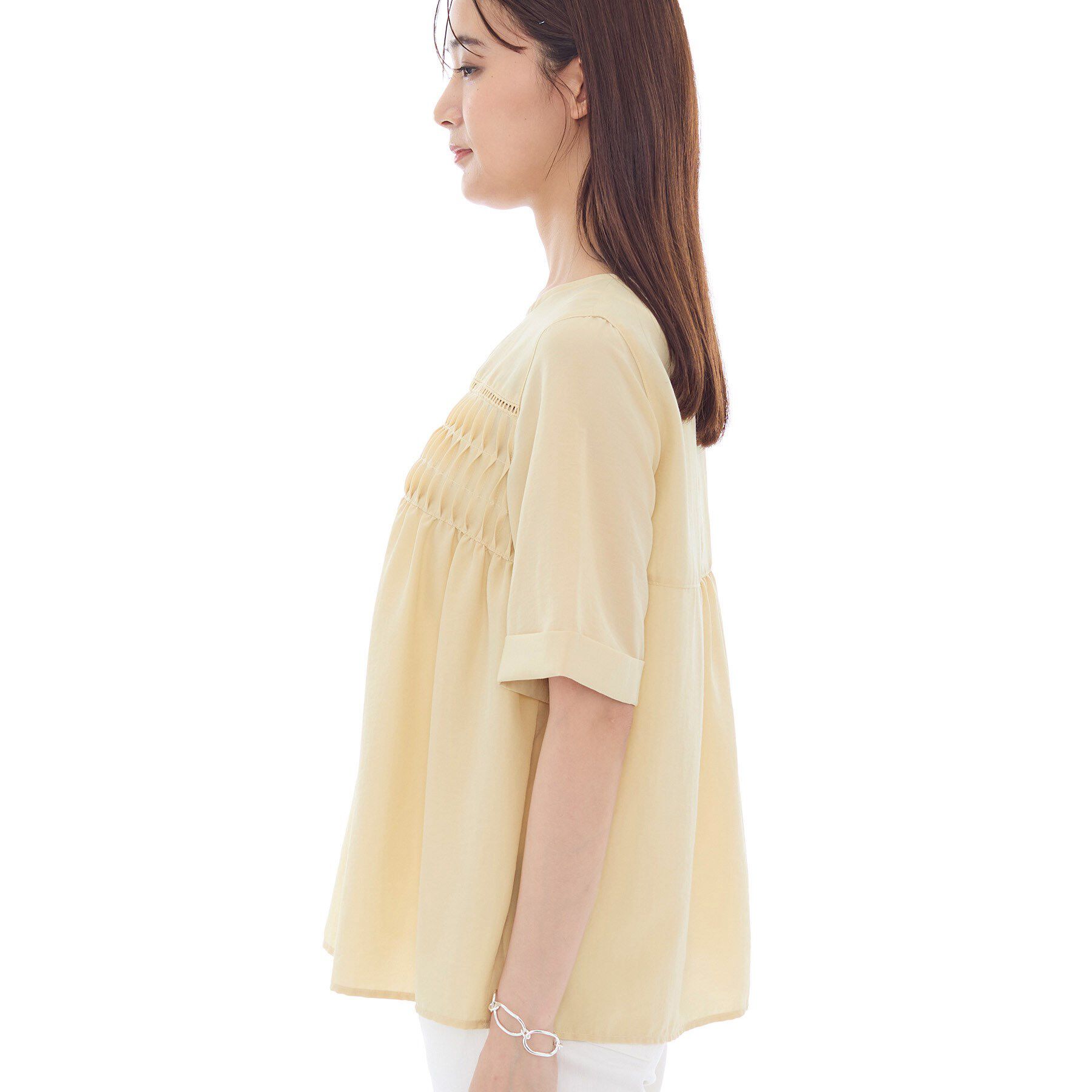 INDIVI「フィブリルブラウス」|シャツ・ブラウス|