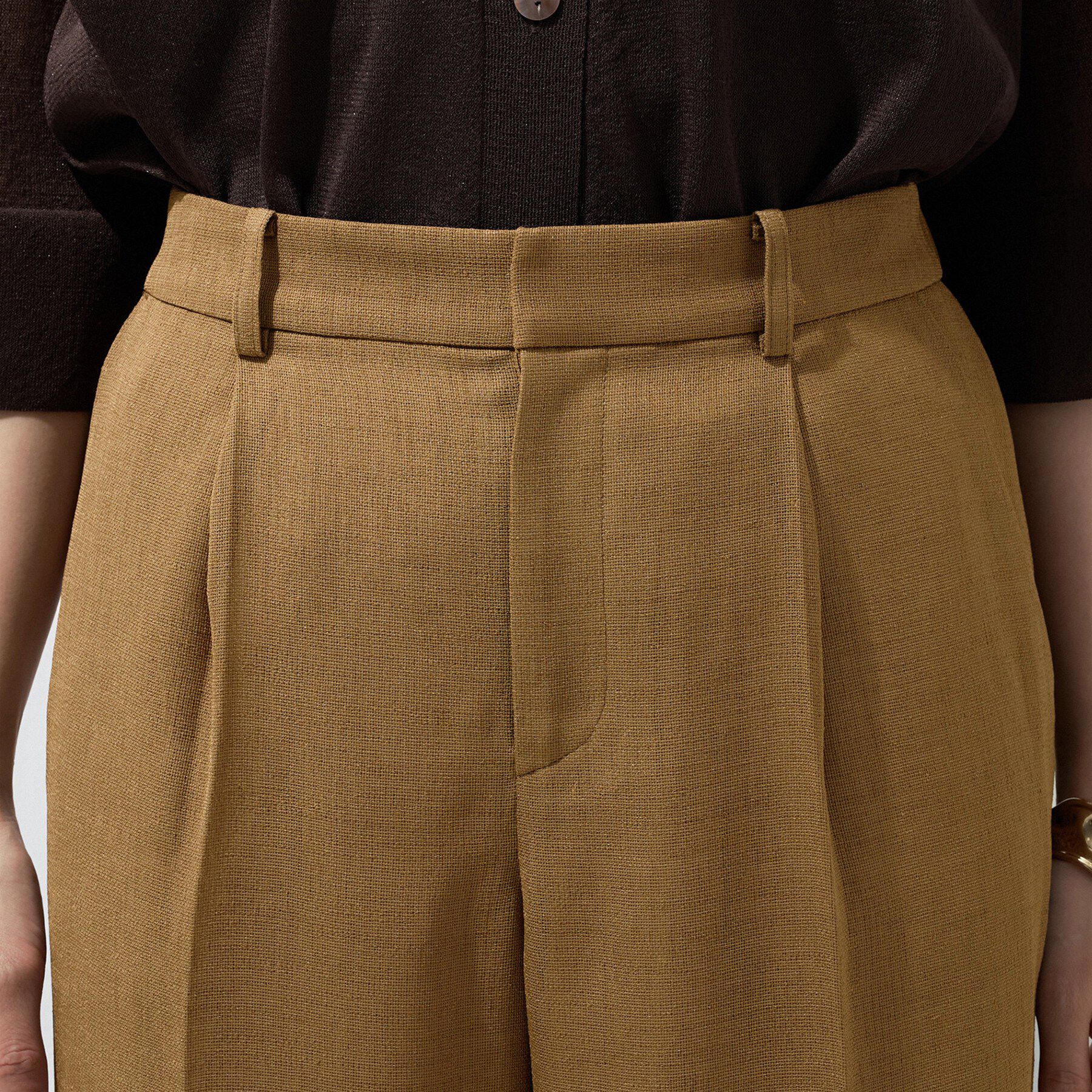 INDIVI「【洗える／メッシュ素材／SETUP可能】ワイドパンツ」|その他|