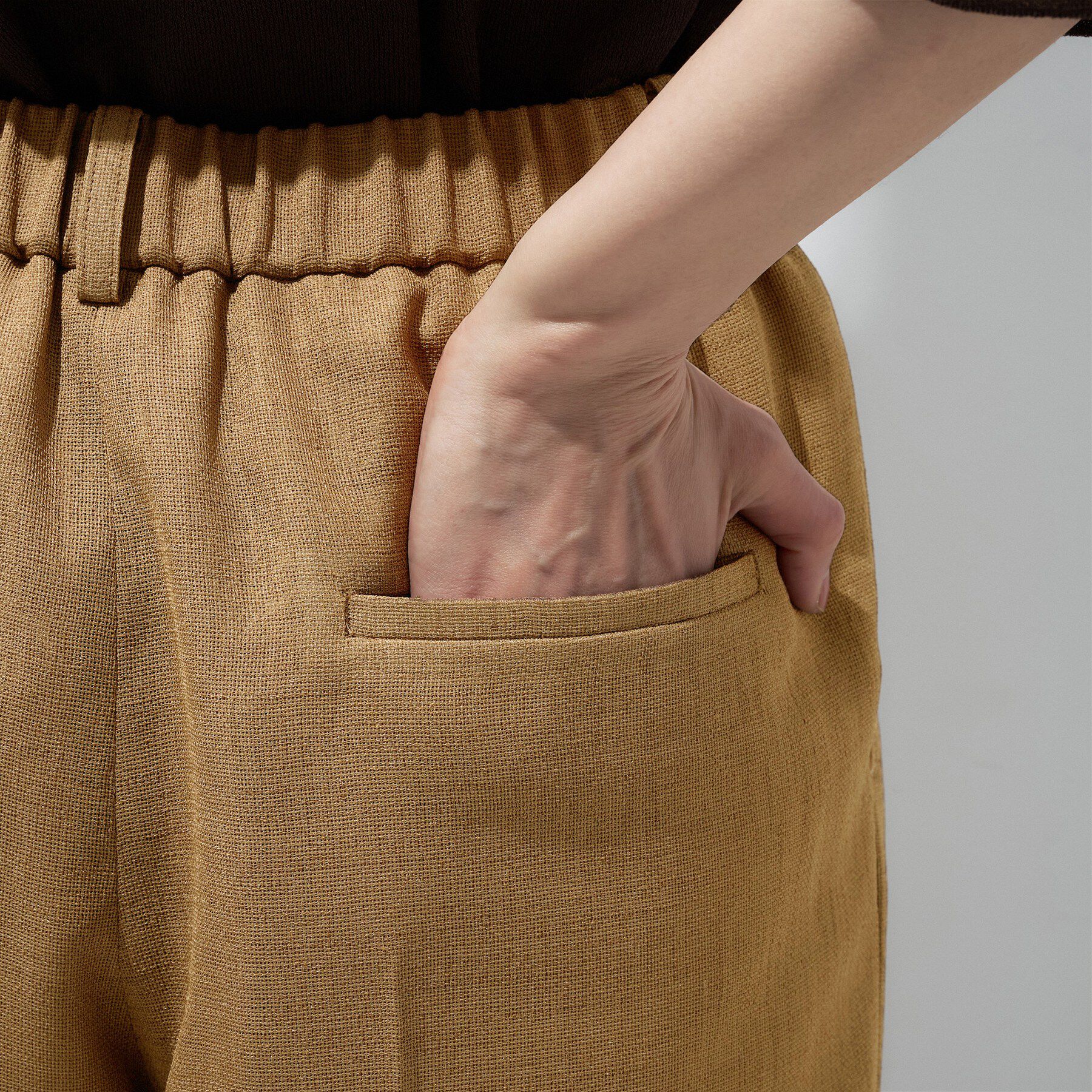 INDIVI「【洗える／メッシュ素材／SETUP可能】ワイドパンツ」|その他|