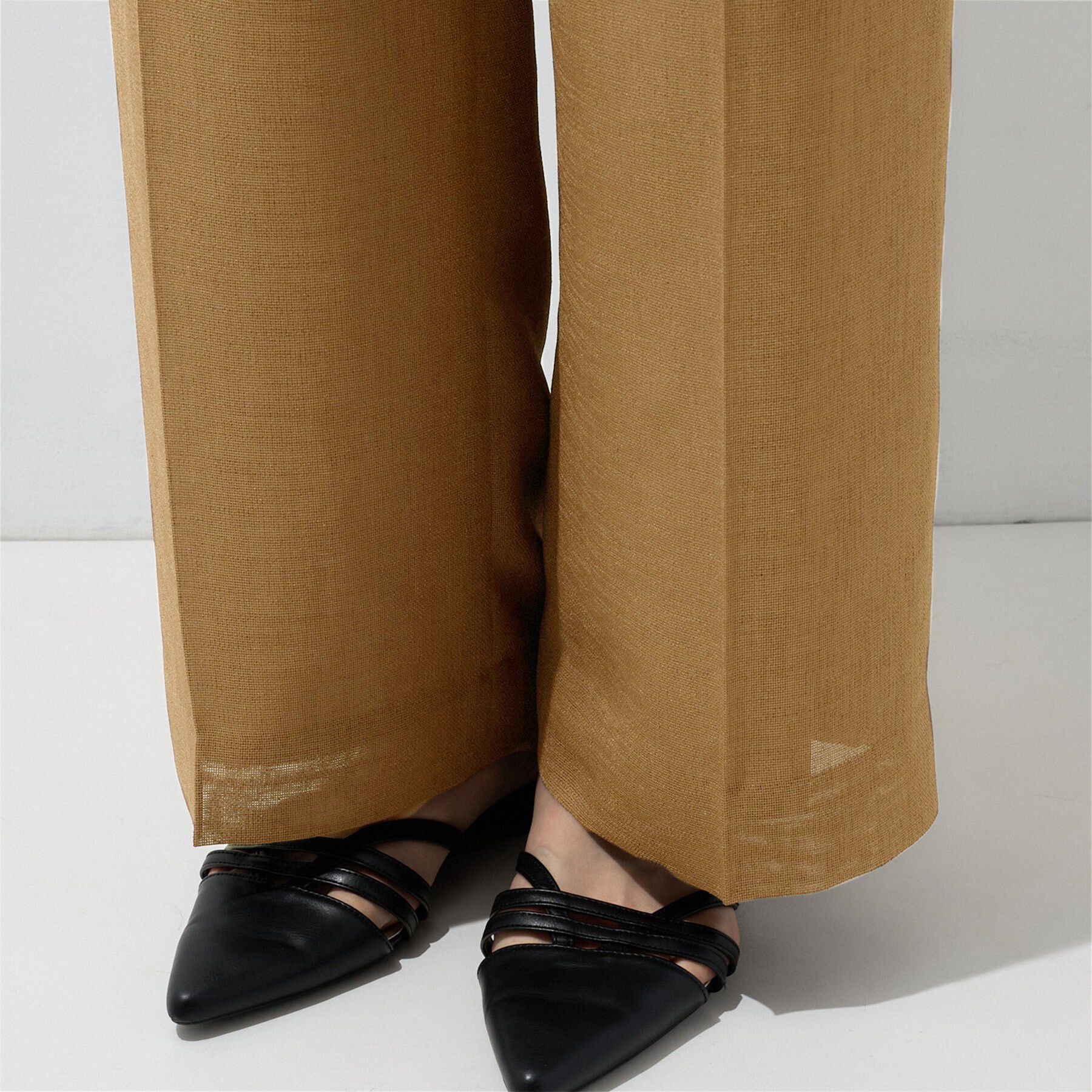 INDIVI「【洗える／メッシュ素材／SETUP可能】ワイドパンツ」|その他|