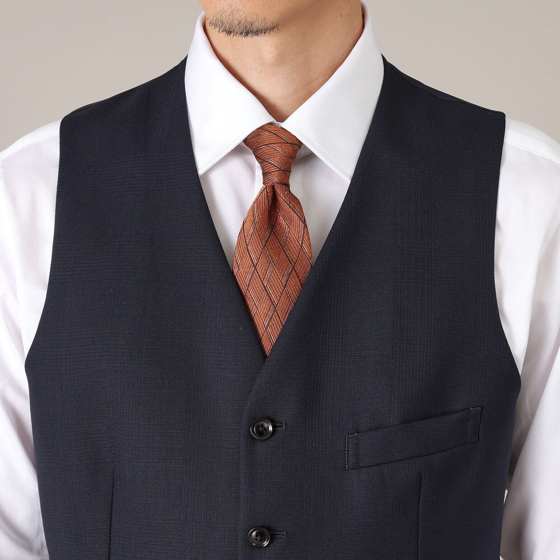 TAKEO KIKUCHI「【THE FLAGSHIP】シャドー番千鳥 べスト」|スーツ|