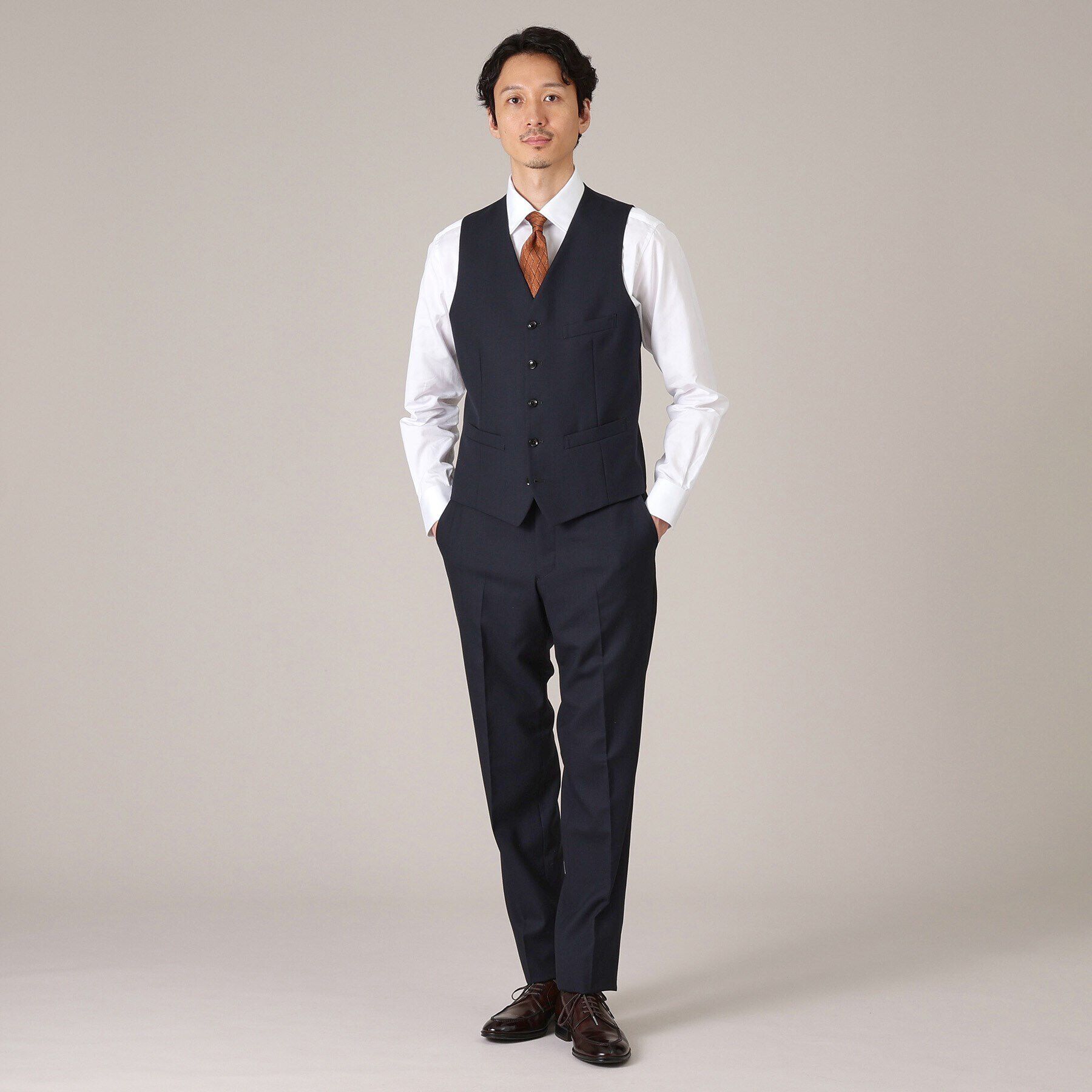 TAKEO KIKUCHI「【THE FLAGSHIP】シャドー番千鳥 べスト」|スーツ|