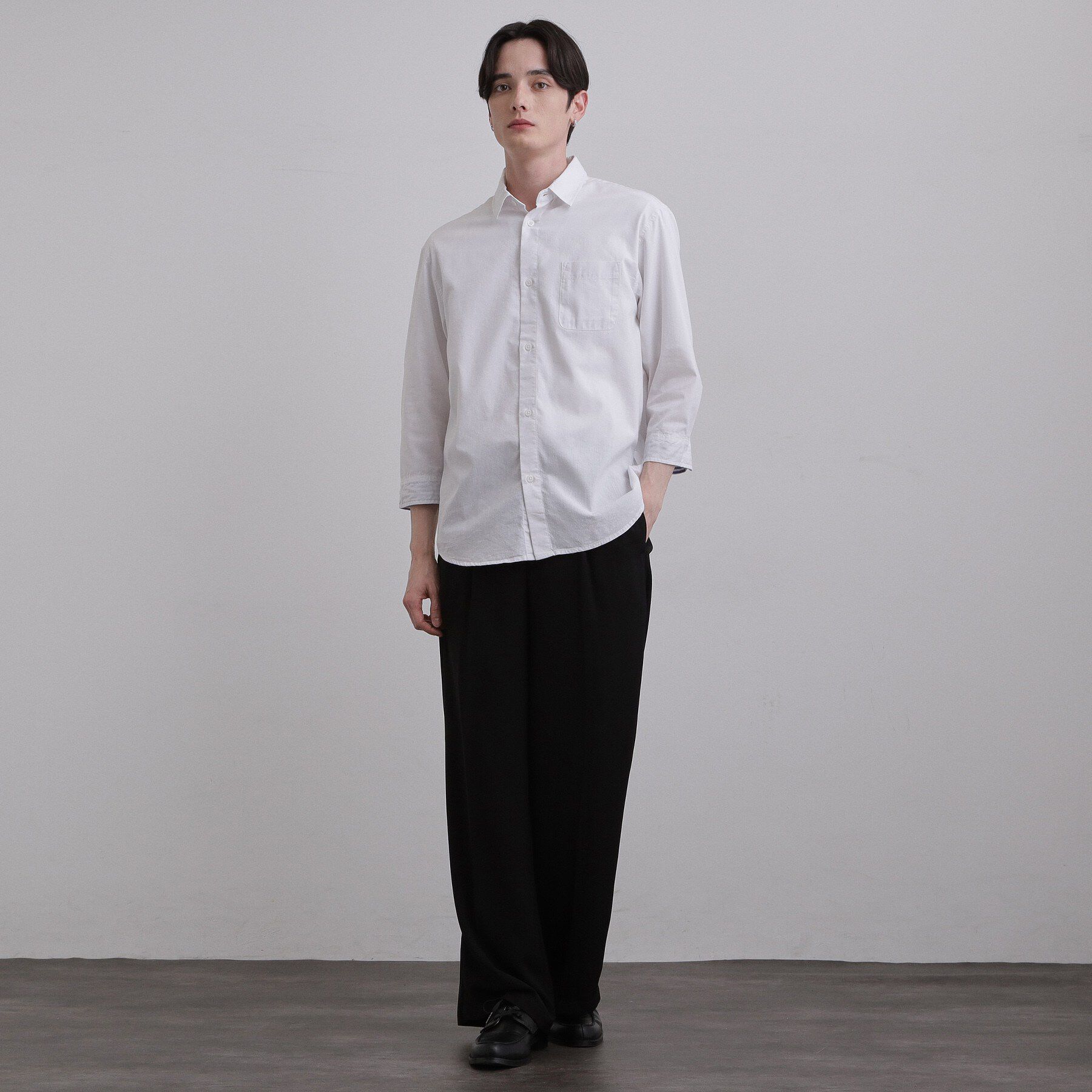 tk.TAKEO KIKUCHI「COOLMAX（R）7分袖シャツ」|シャツ・ブラウス|