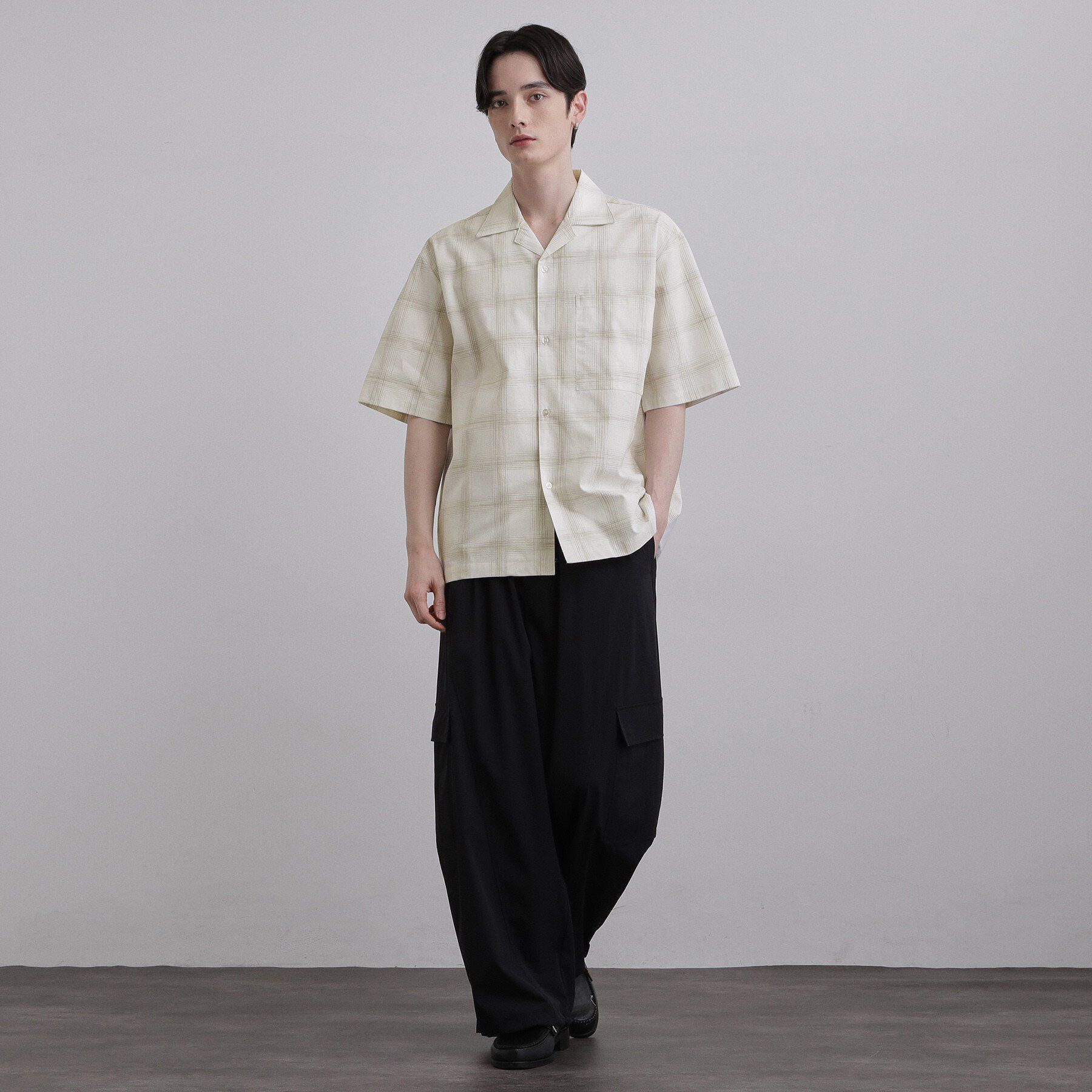 tk.TAKEO KIKUCHI「カスレチェック半袖シャツ」|シャツ・ブラウス|