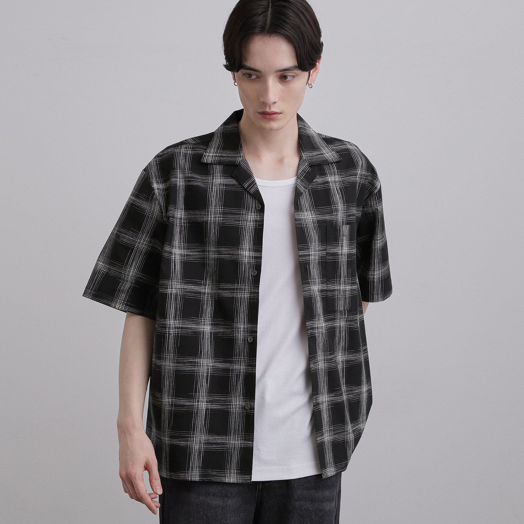 tk.TAKEO KIKUCHI「カスレチェック半袖シャツ」|シャツ・ブラウス|