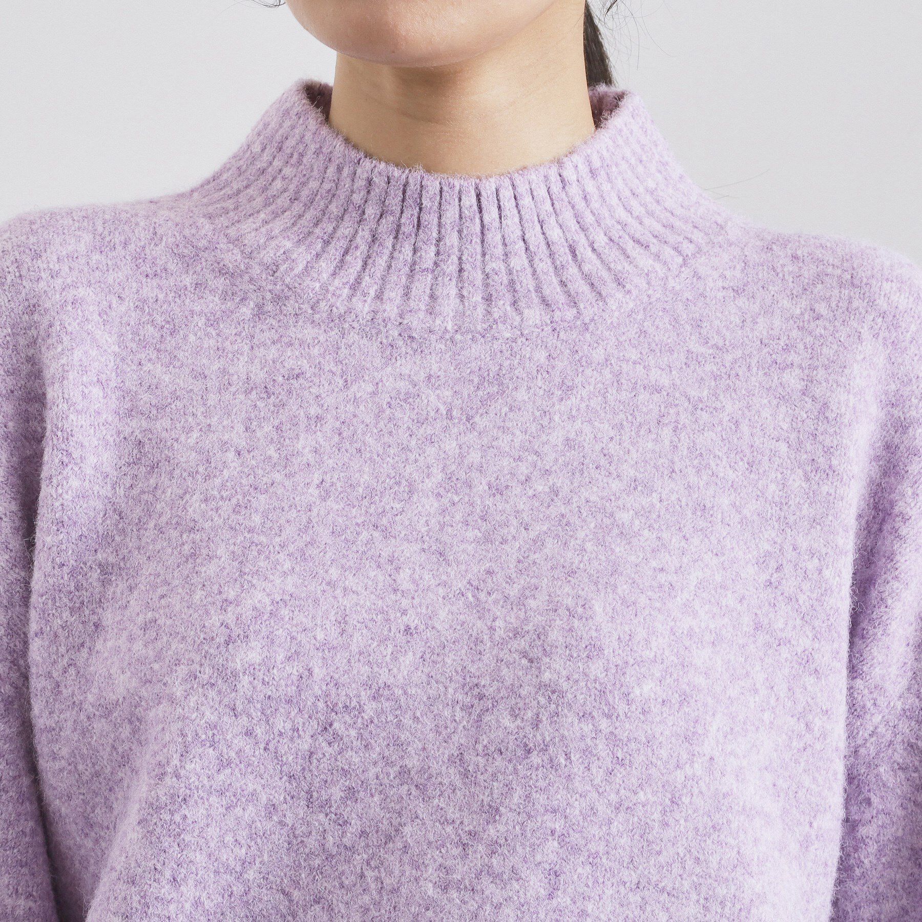 OPAQUE.CLIP「ふわふわハイネックニット【洗濯機OK】」|ニット・セーター|