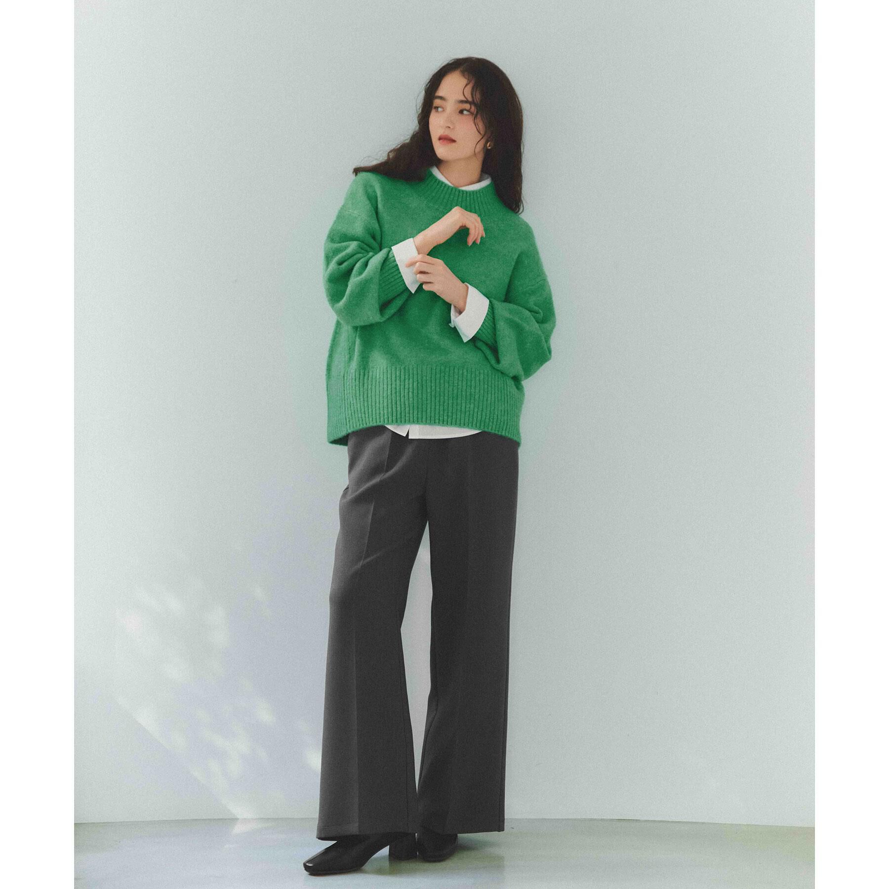 OPAQUE.CLIP「ふわふわハイネックニット【洗濯機OK】」|ニット・セーター|