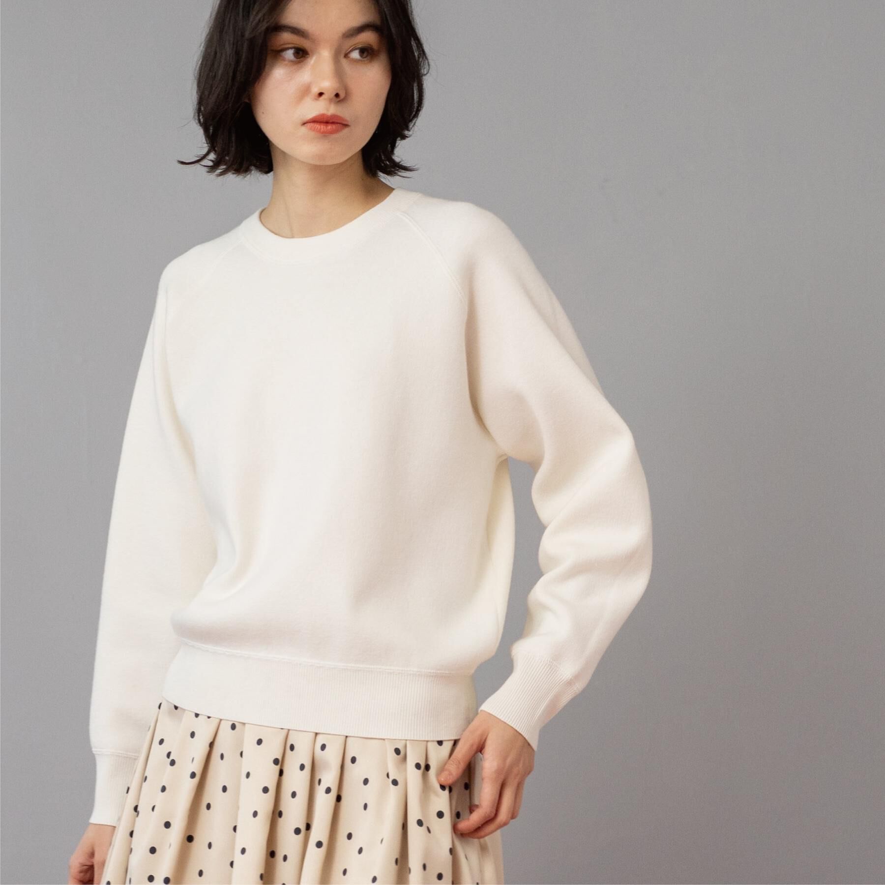 OPAQUE.CLIP「スウェットライクニット【洗濯機OK】」|ニット・セーター|