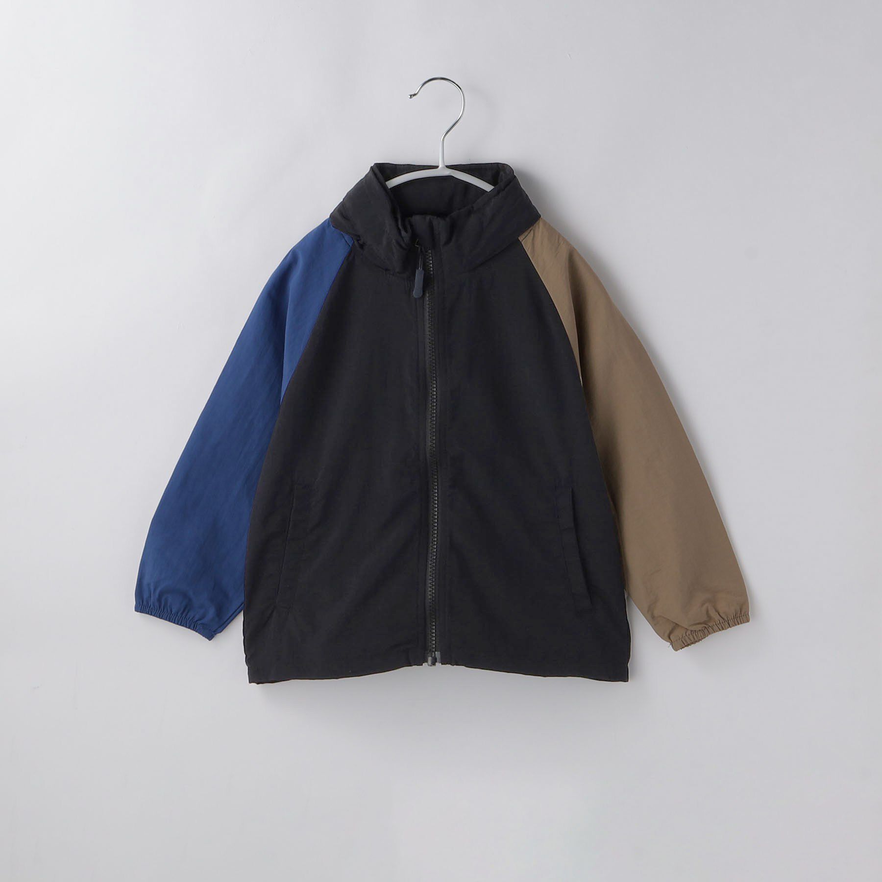 THE SHOP TK「【110－160】配色ナイロンブルゾン」|ブルゾン・スタジャン|ブラック(519)