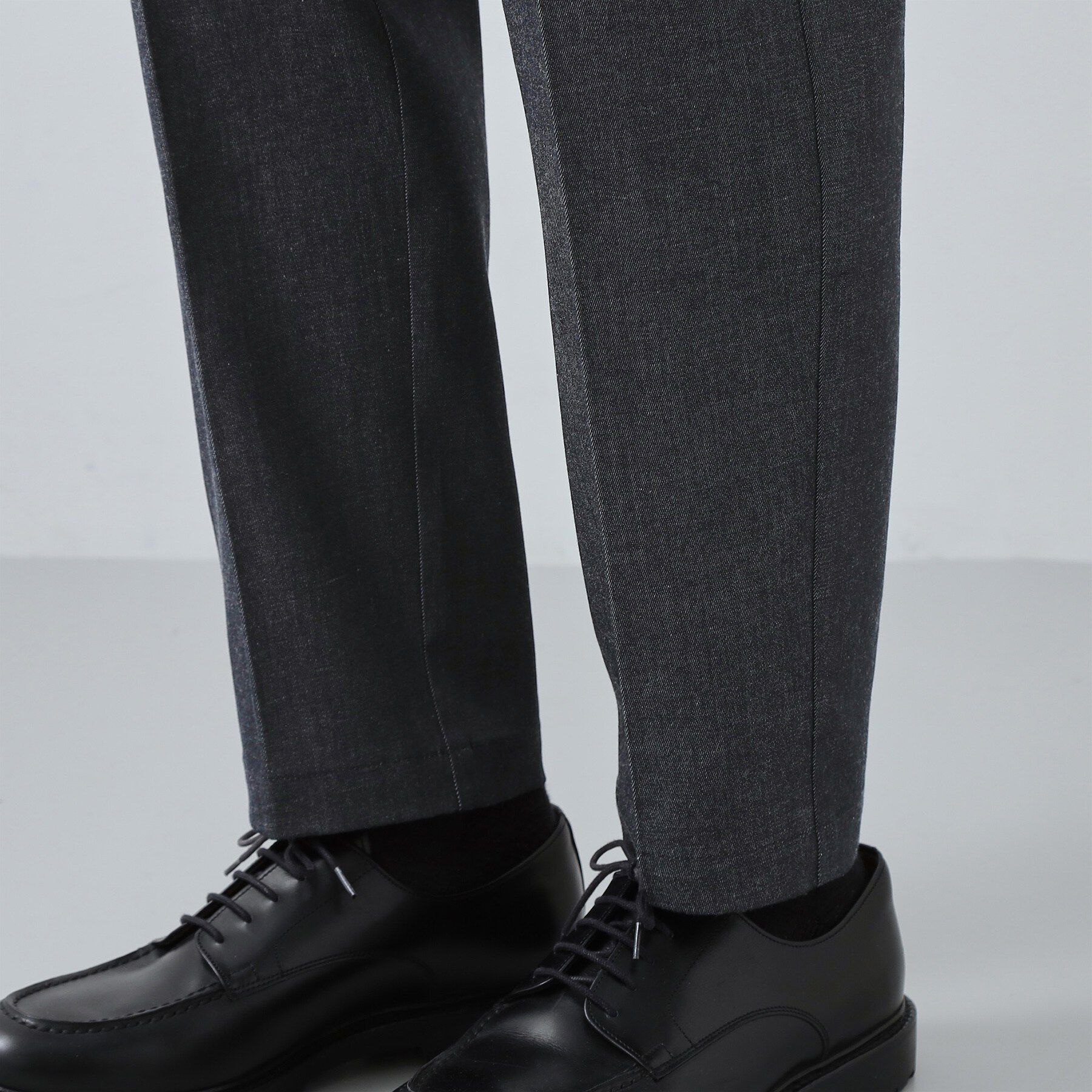 THE SHOP TK「ライトエバーデニム スラックス 洗濯機OK/ストレッチ/セットアップ可」|デニム|