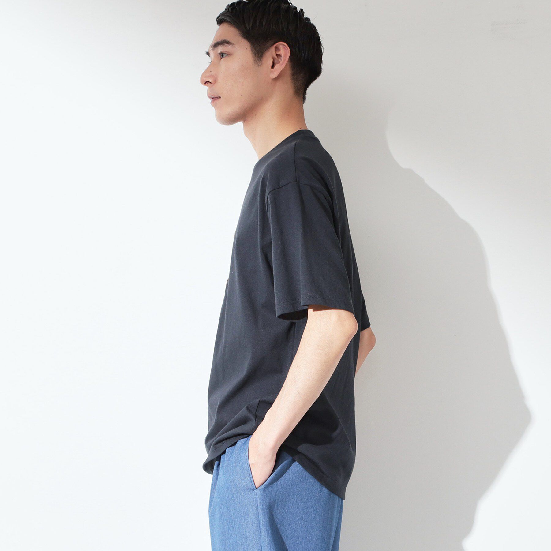 THE SHOP TK「クマ サガラ刺繍 半袖Tシャツ 【洗濯機OK】」|Tシャツ・カットソー|