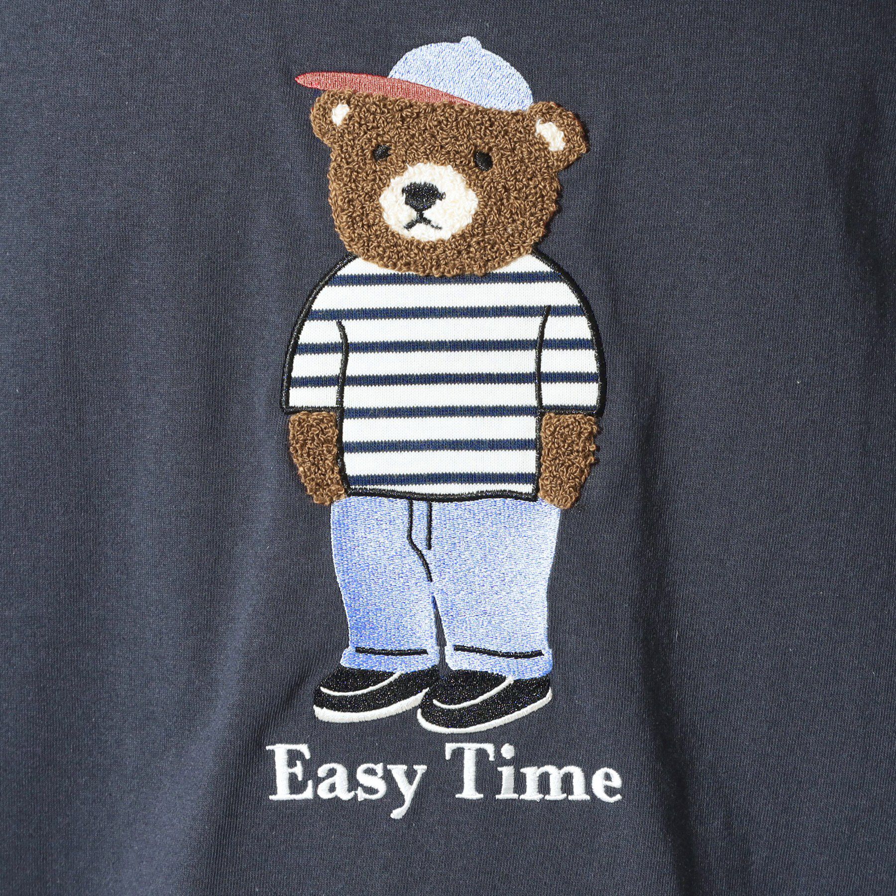 THE SHOP TK「クマ サガラ刺繍 半袖Tシャツ 【洗濯機OK】」|Tシャツ・カットソー|