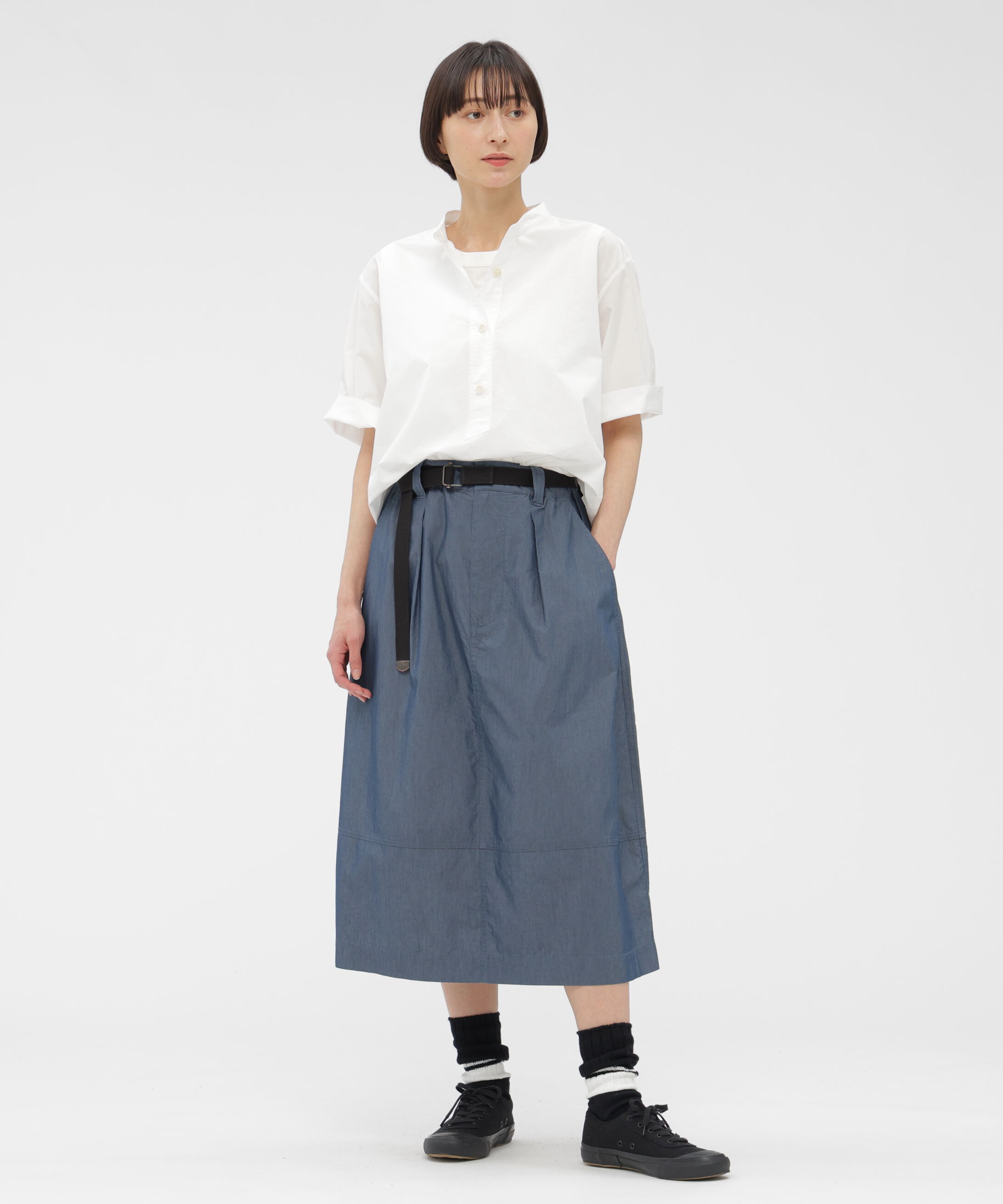 MHL.「SUPERLIGHT COTTON NYLON SKIRT」|スカート|