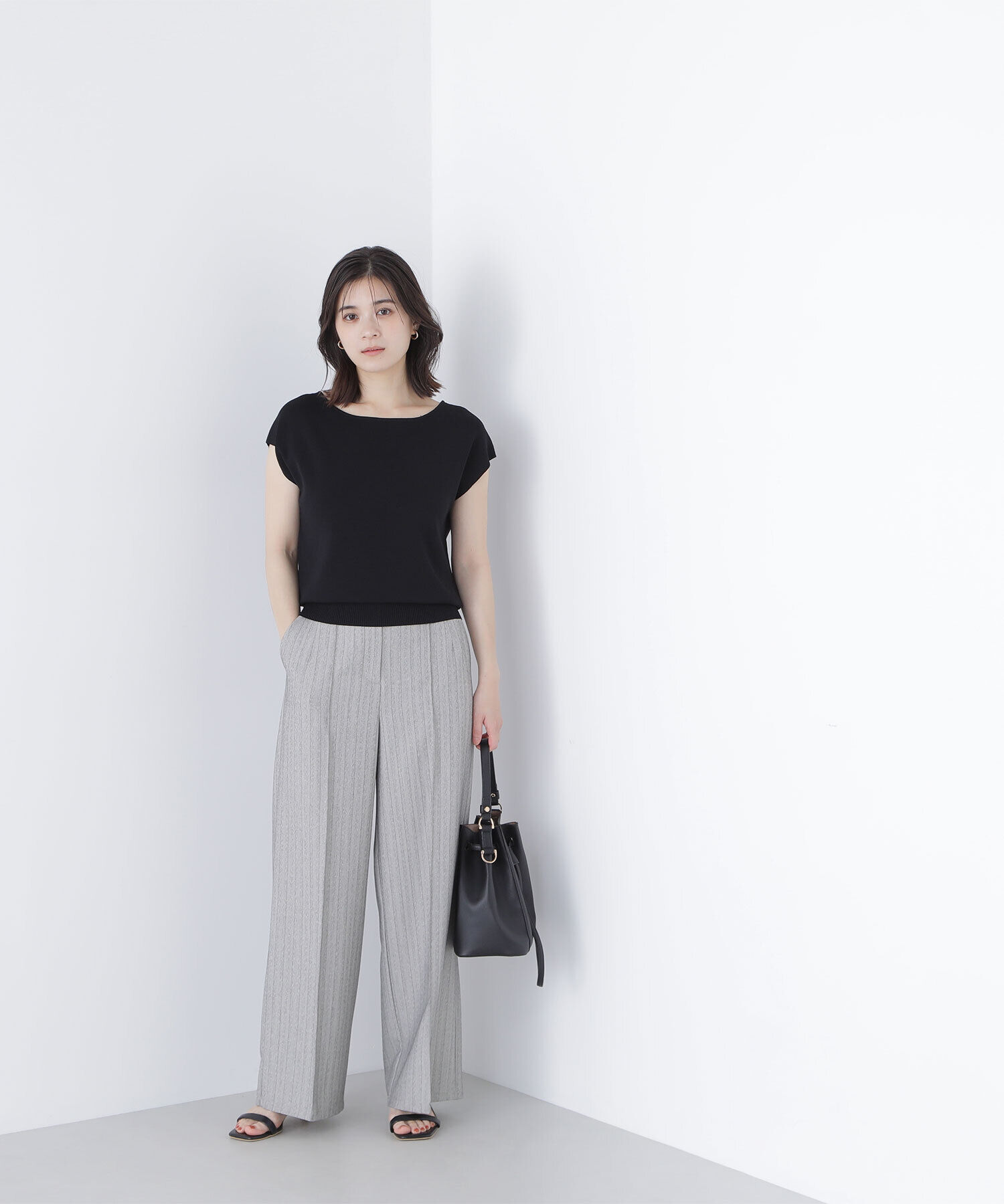  「総針ベーシックシリーズ ボートネックニット」|ニット・セーター|