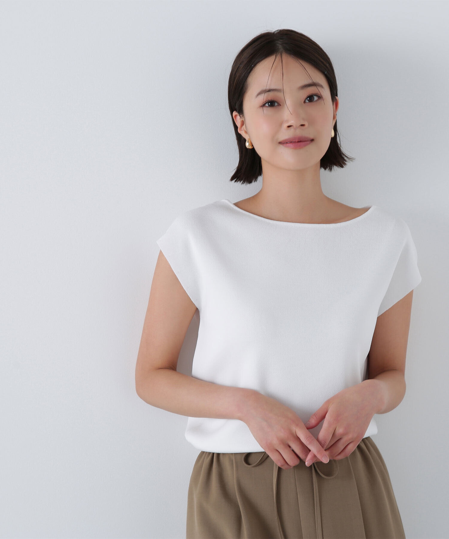  「総針ベーシックシリーズ ボートネックニット」|ニット・セーター|