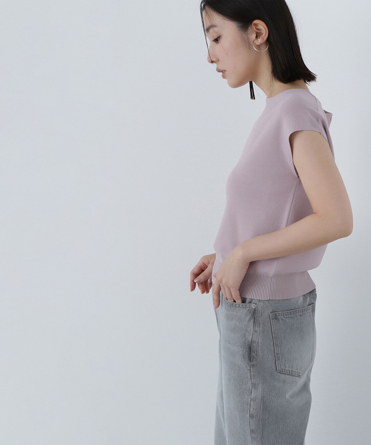  「総針ベーシックシリーズ ボートネックニット」|ニット・セーター|