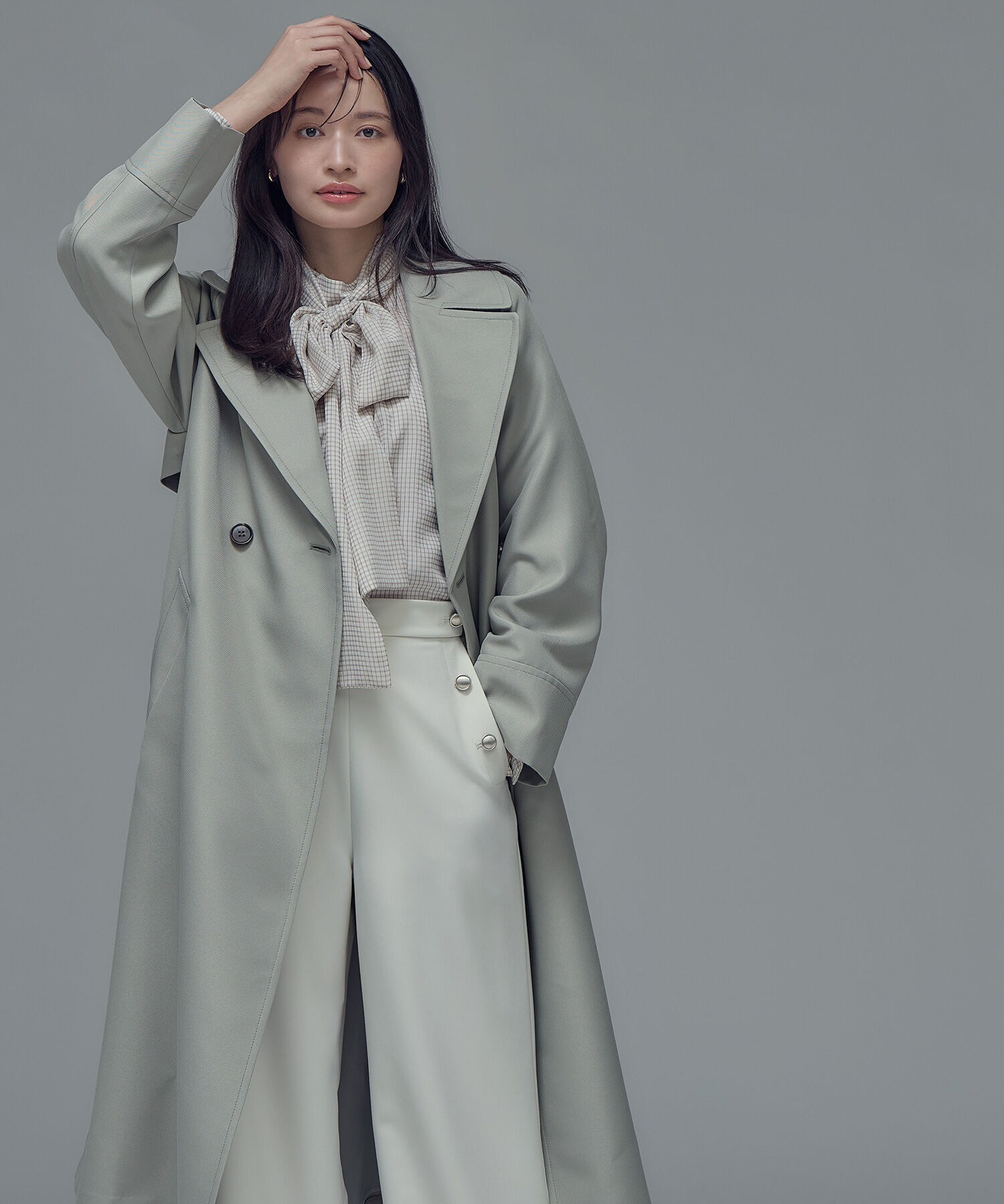  「ラグランフォルムカルゼコート」|その他|ライトカーキ