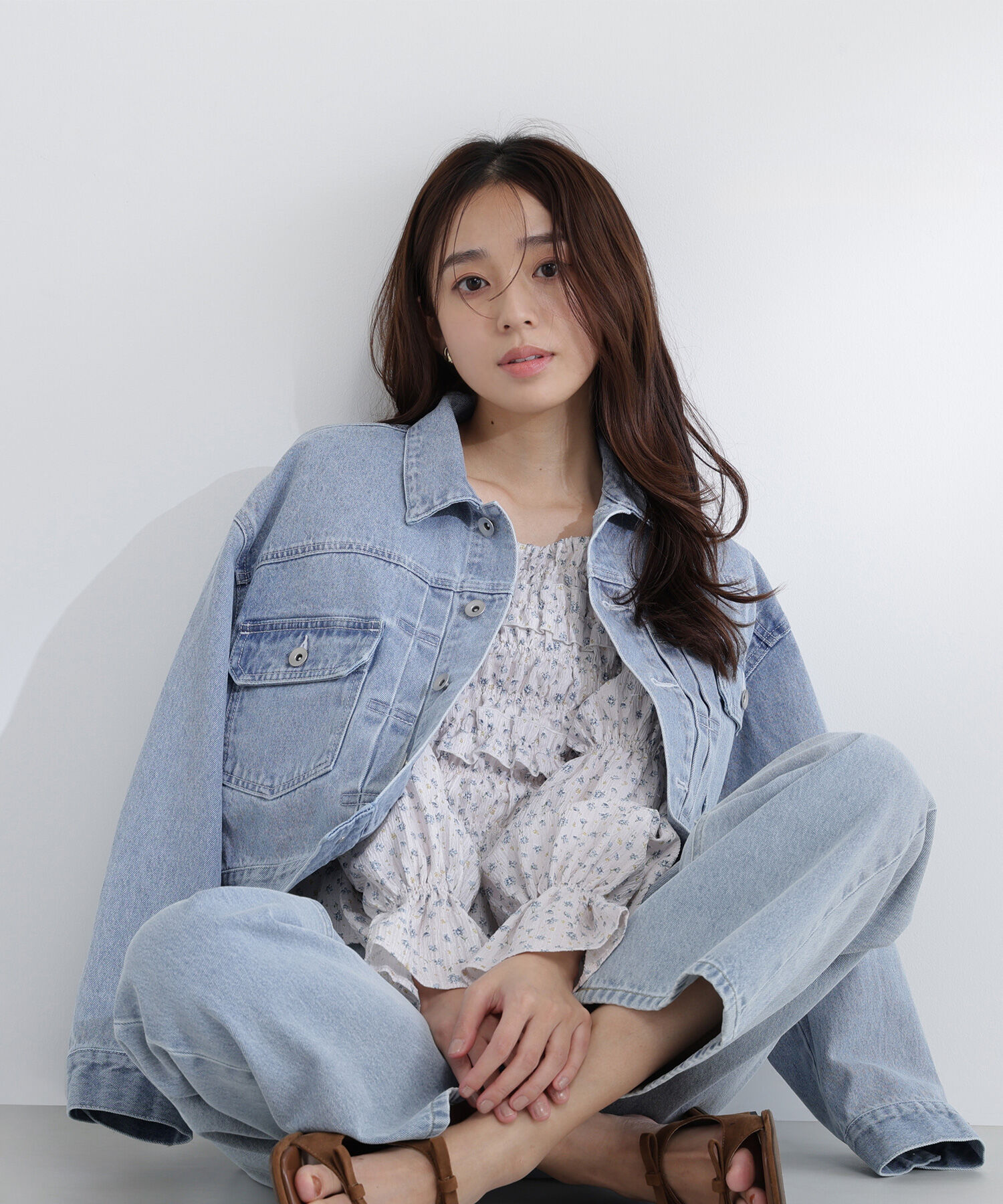  「ショートデニムジャケット」|ブルゾン・スタジャン|