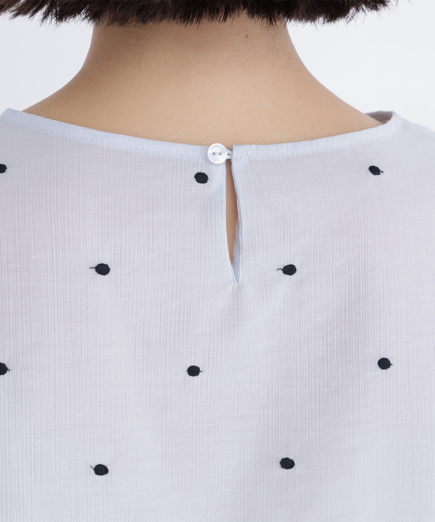  「ドット刺繍ブラウス」|シャツ・ブラウス|