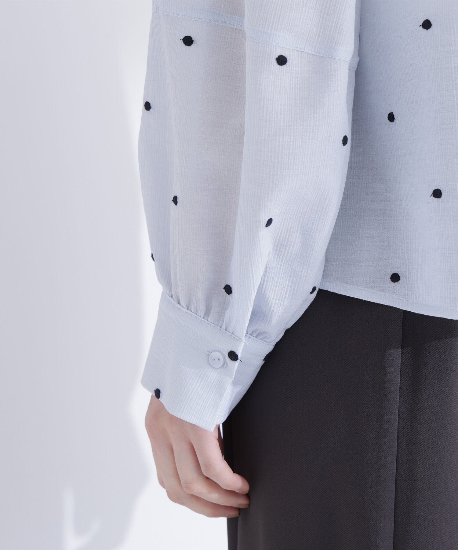  「ドット刺繍ブラウス」|シャツ・ブラウス|