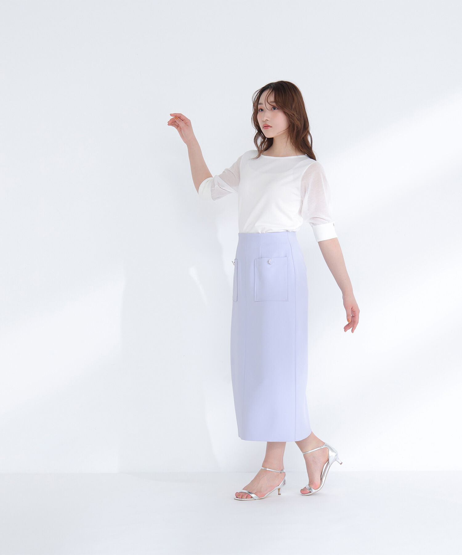  「シアースリーブハトメカフスニット」|ニット・セーター|