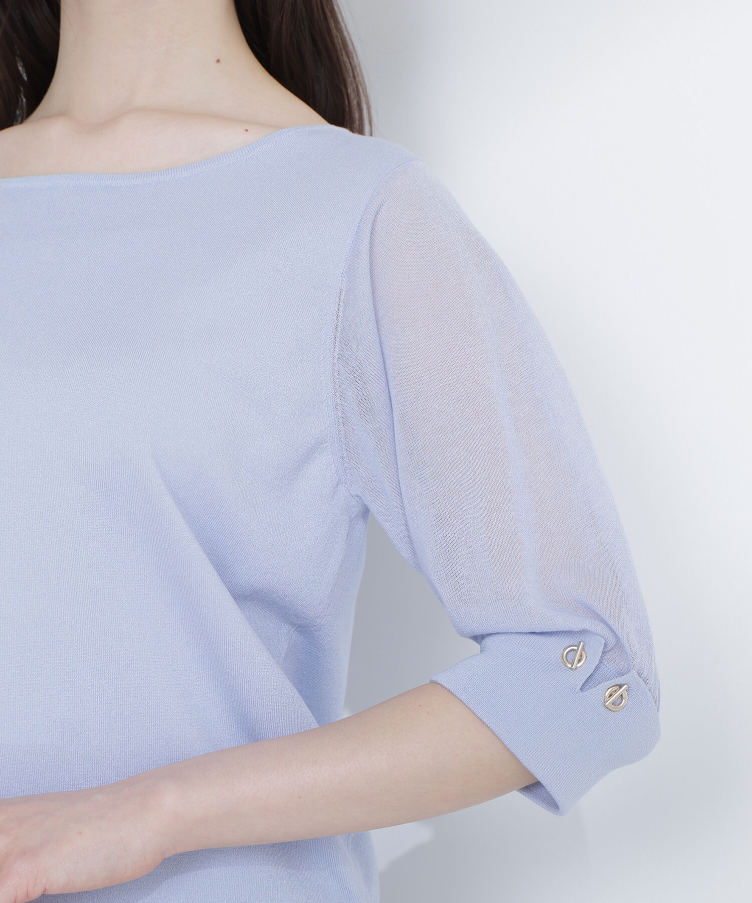  「シアースリーブハトメカフスニット」|ニット・セーター|