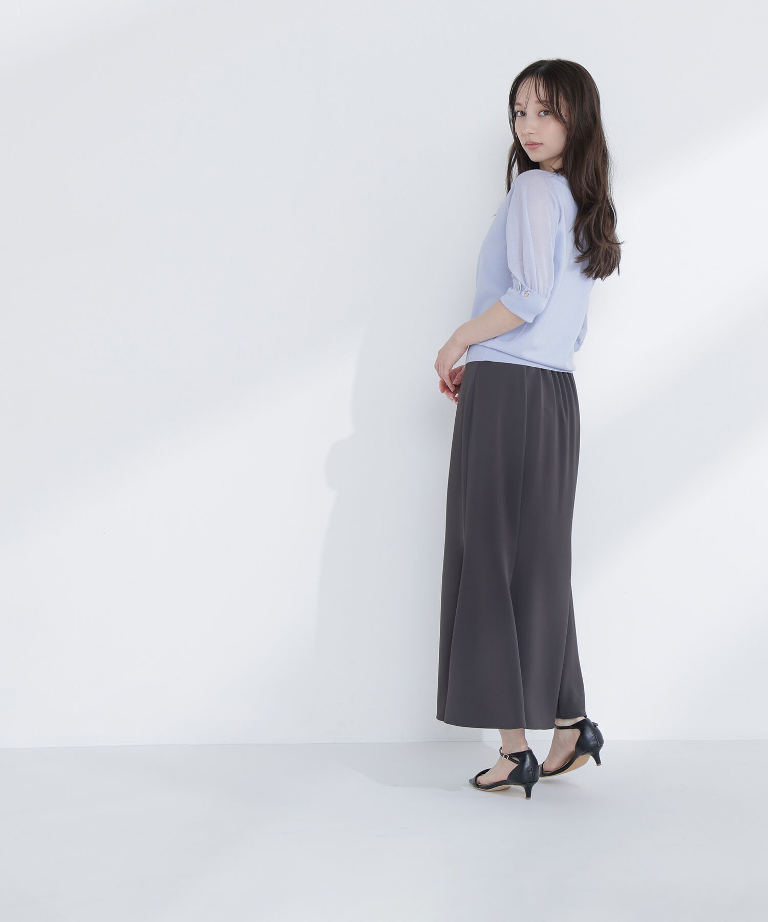  「シアースリーブハトメカフスニット」|ニット・セーター|