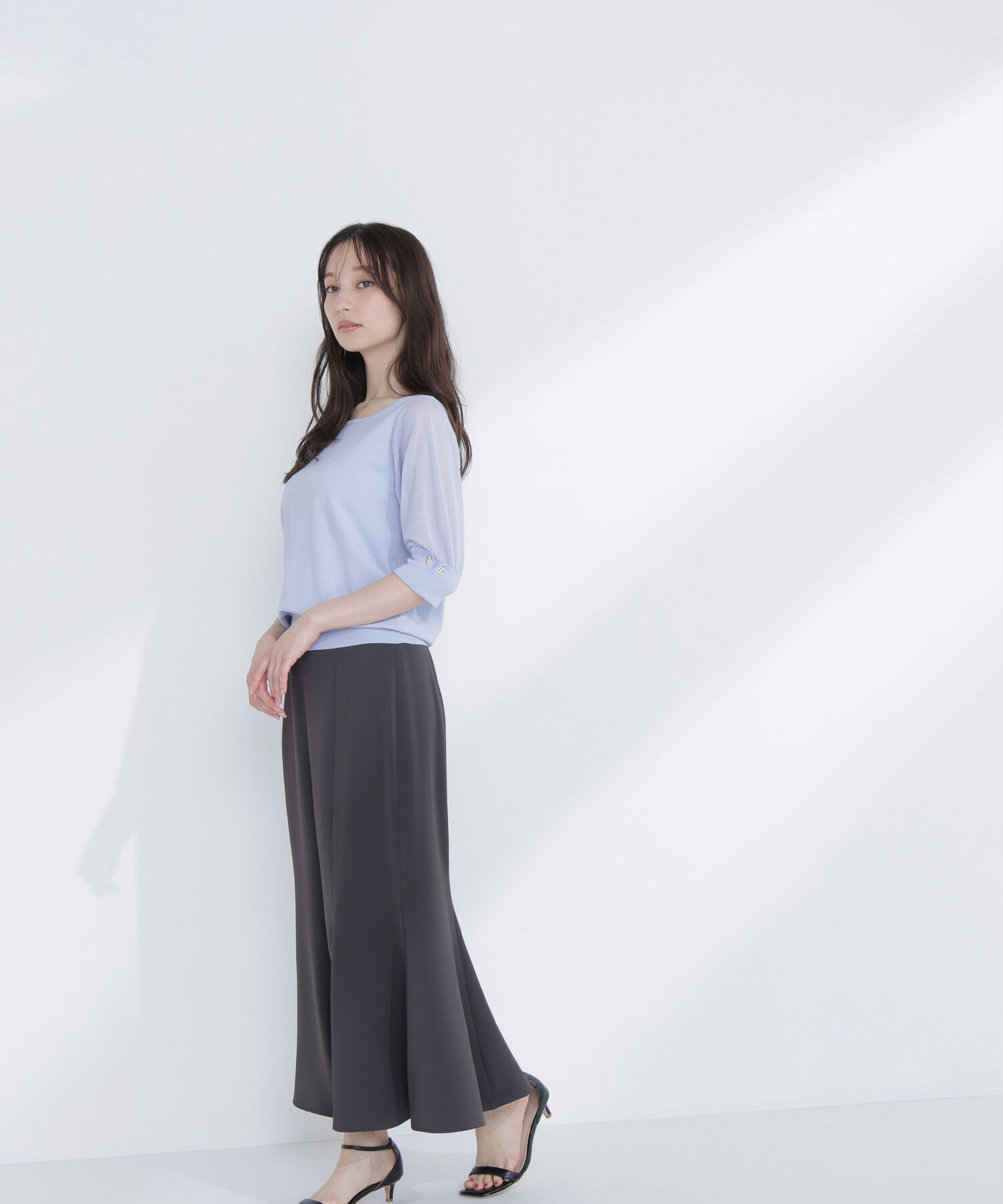  「シアースリーブハトメカフスニット」|ニット・セーター|