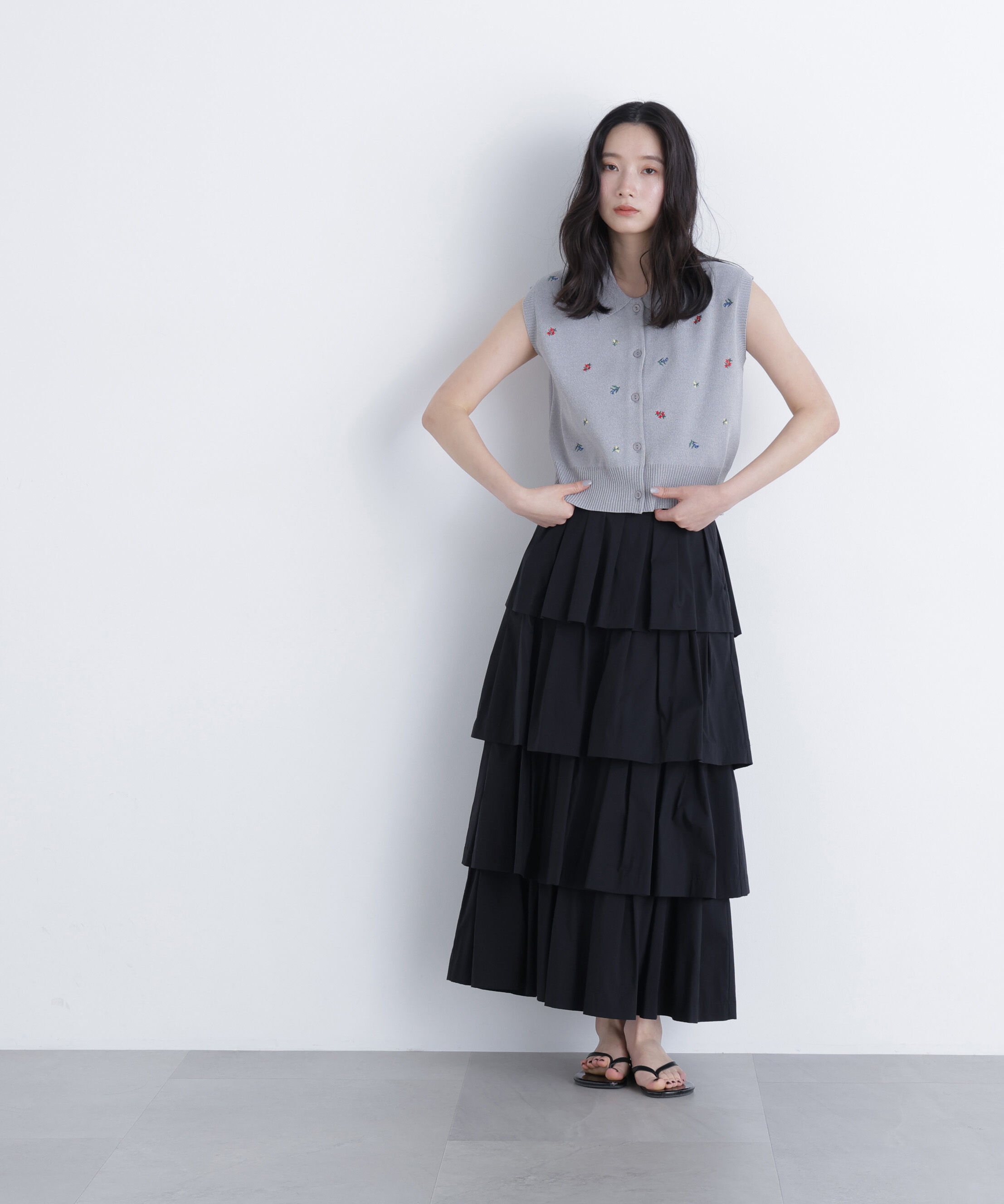  「ブロードティアードスカート」|スカート|