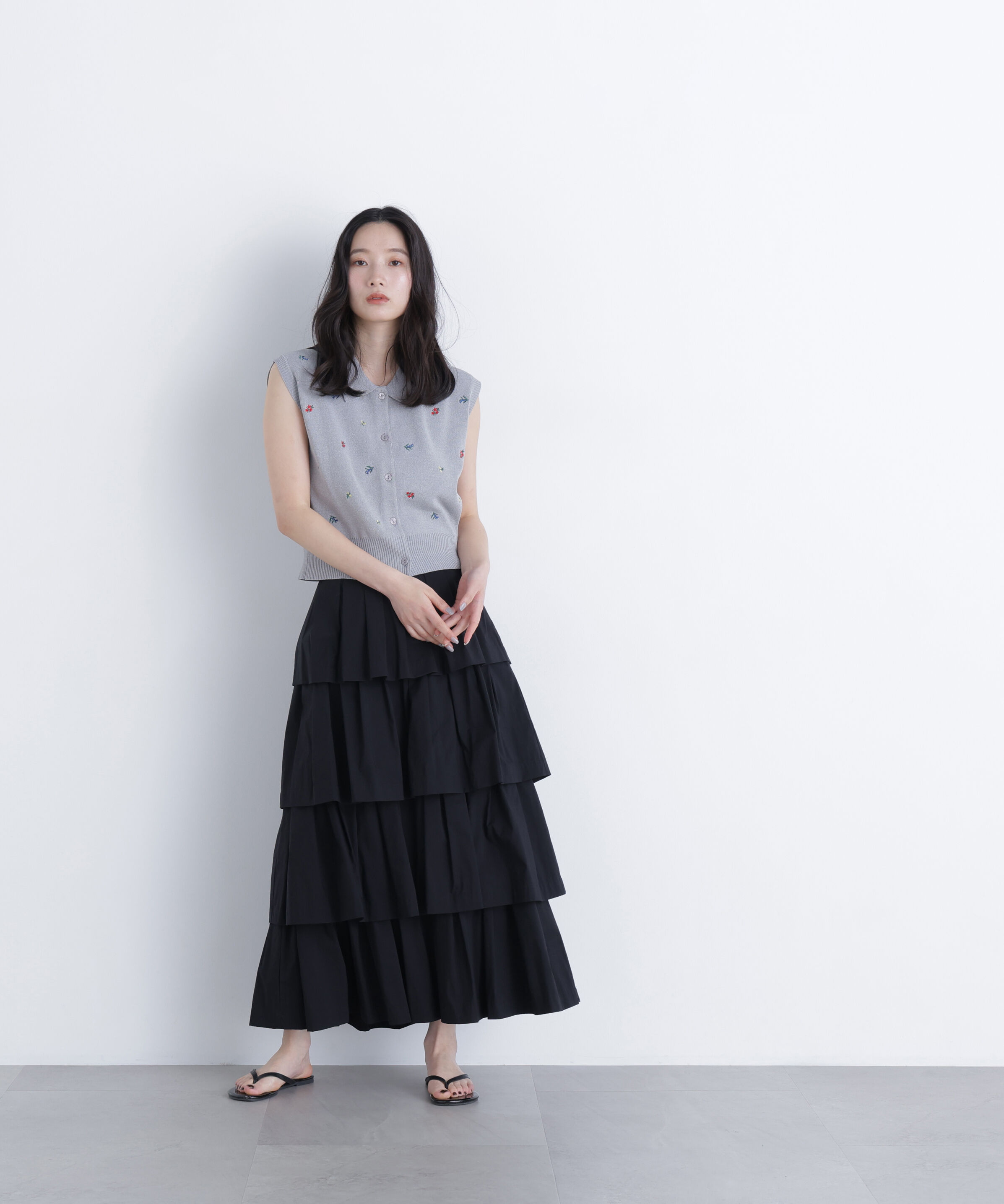  「ブロードティアードスカート」|スカート|