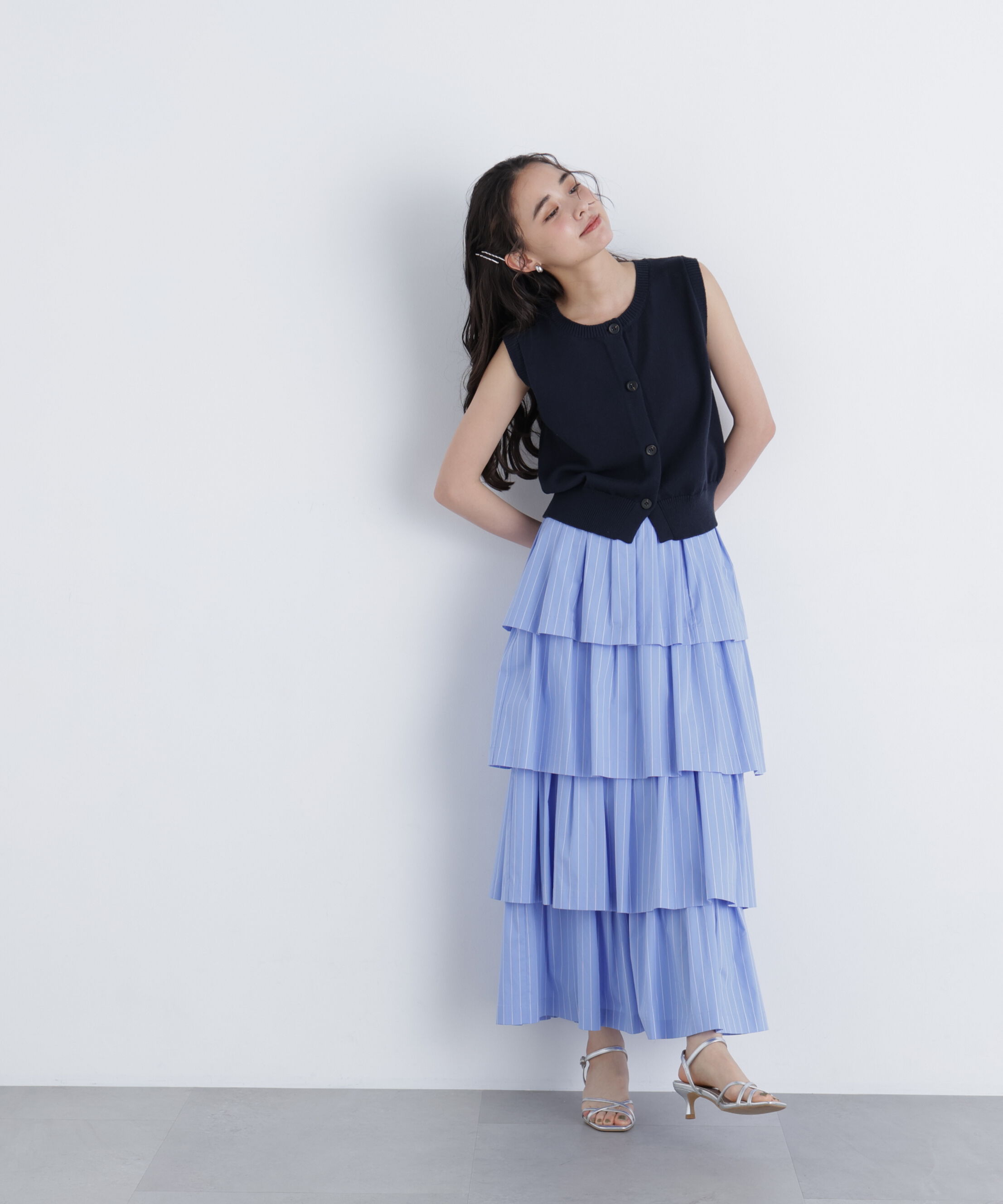  「ブロードティアードスカート」|スカート|