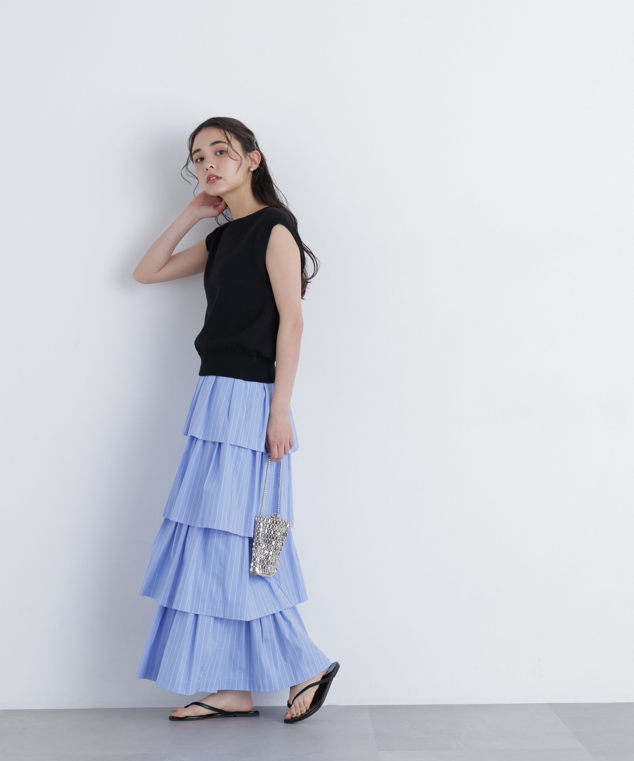  「ブロードティアードスカート」|スカート|