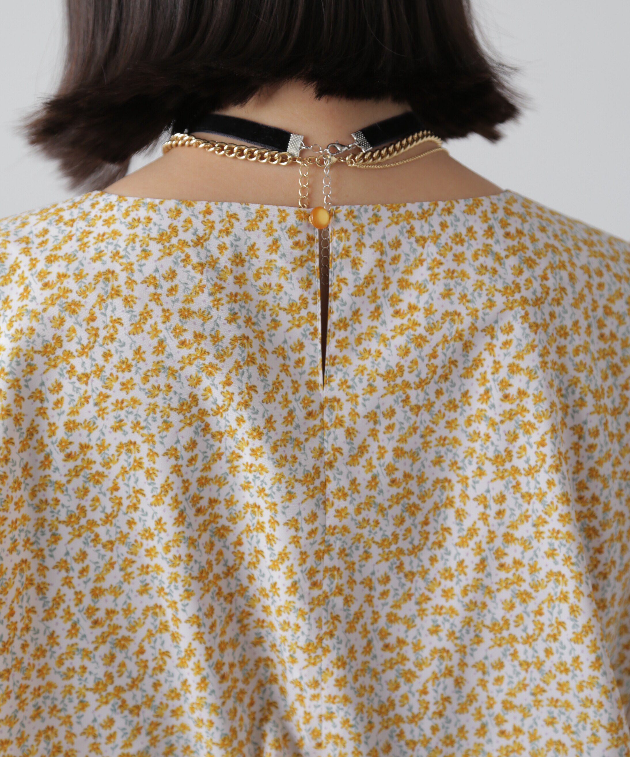  「ボリュームスリーブマーメイドワンピ―ス」|ワンピース|