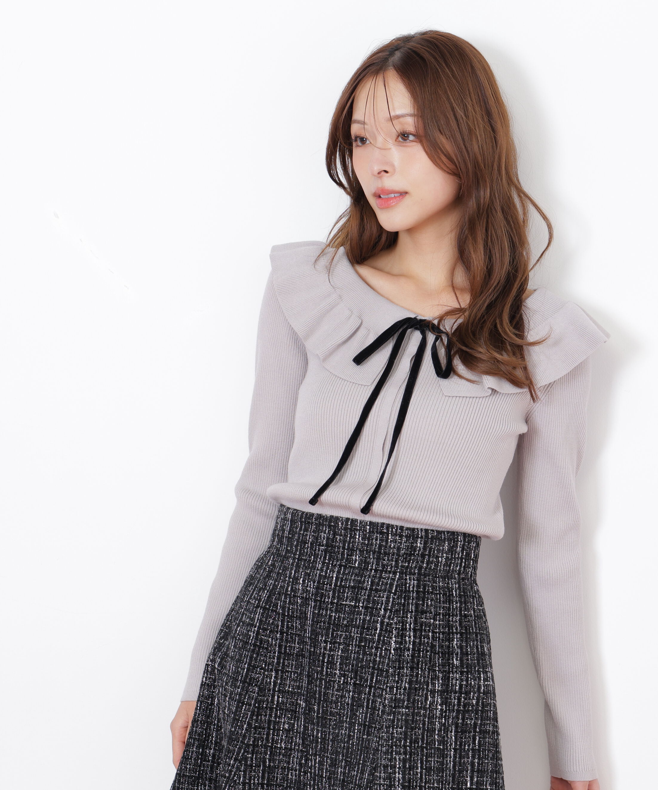  「ケープリブニット」|ニット・セーター|