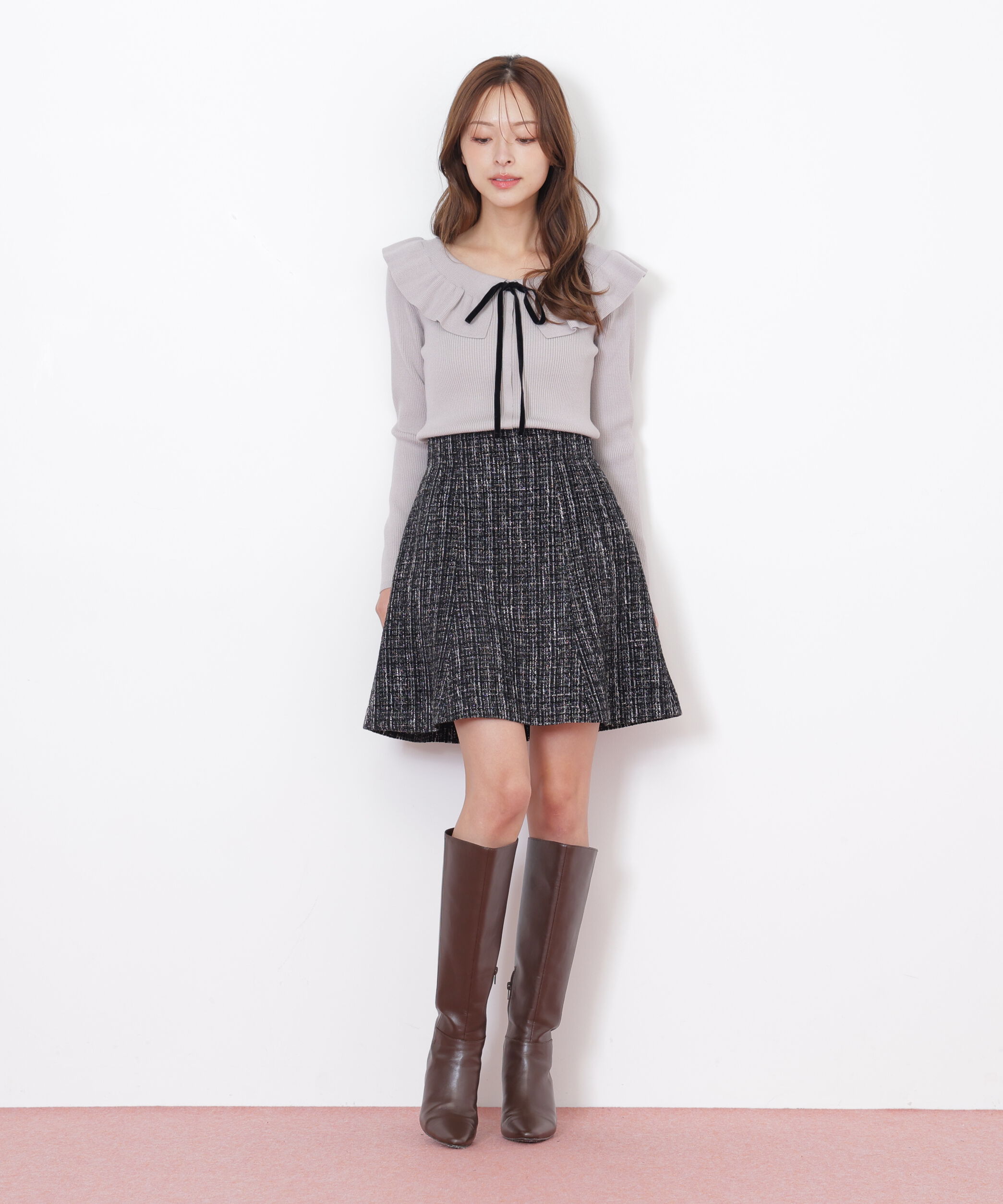  「ケープリブニット」|ニット・セーター|