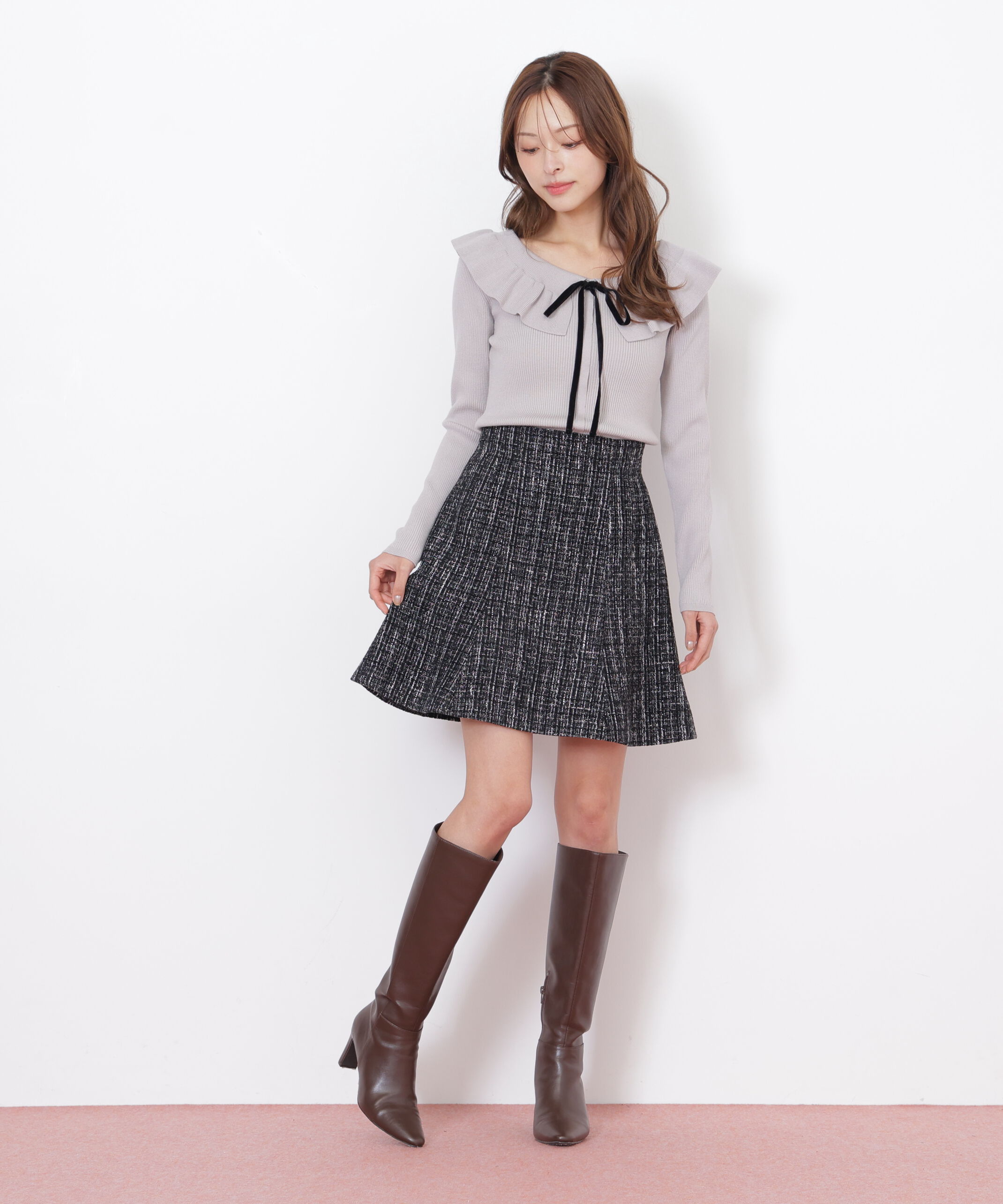  「ケープリブニット」|ニット・セーター|