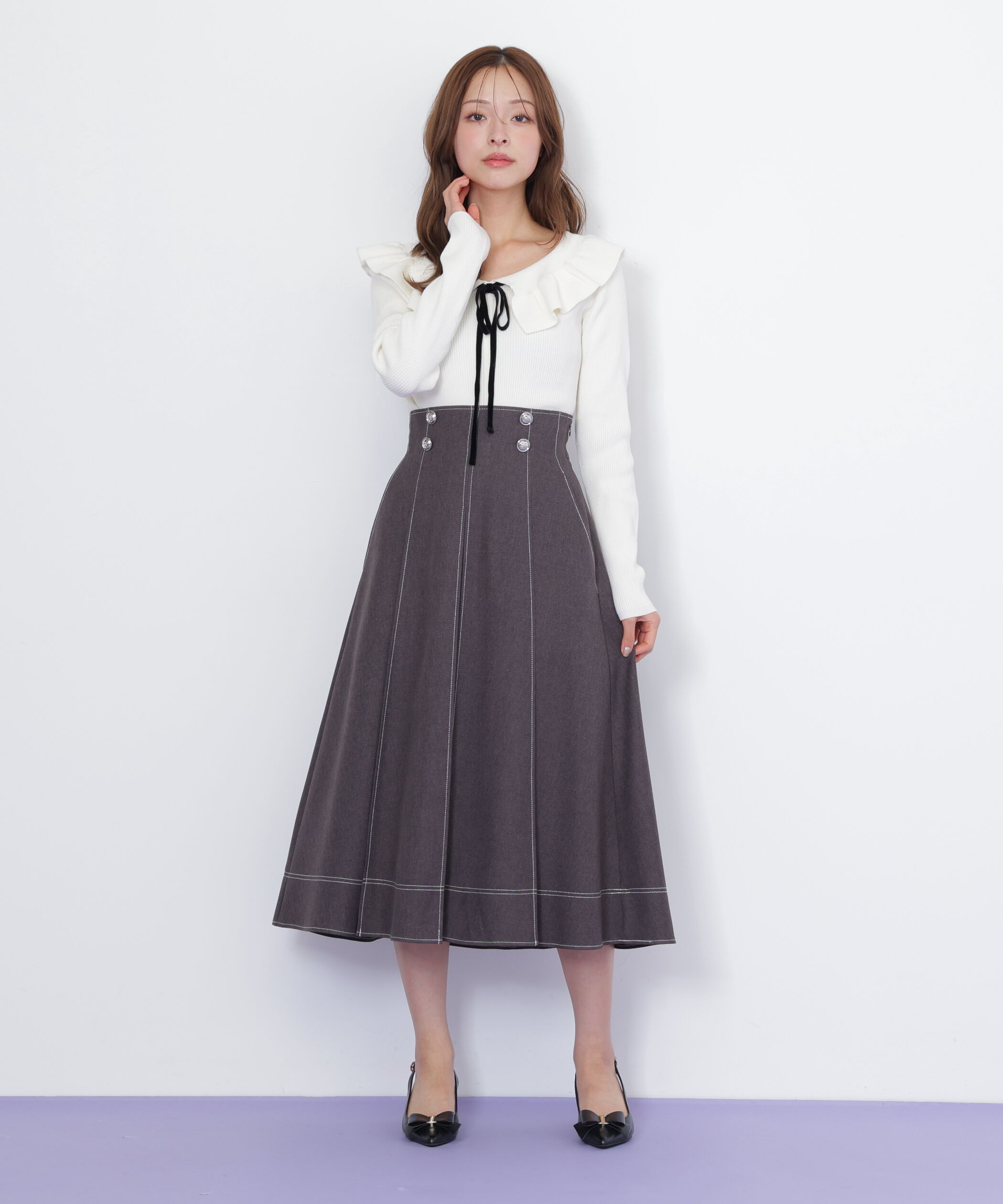  「ケープリブニット」|ニット・セーター|