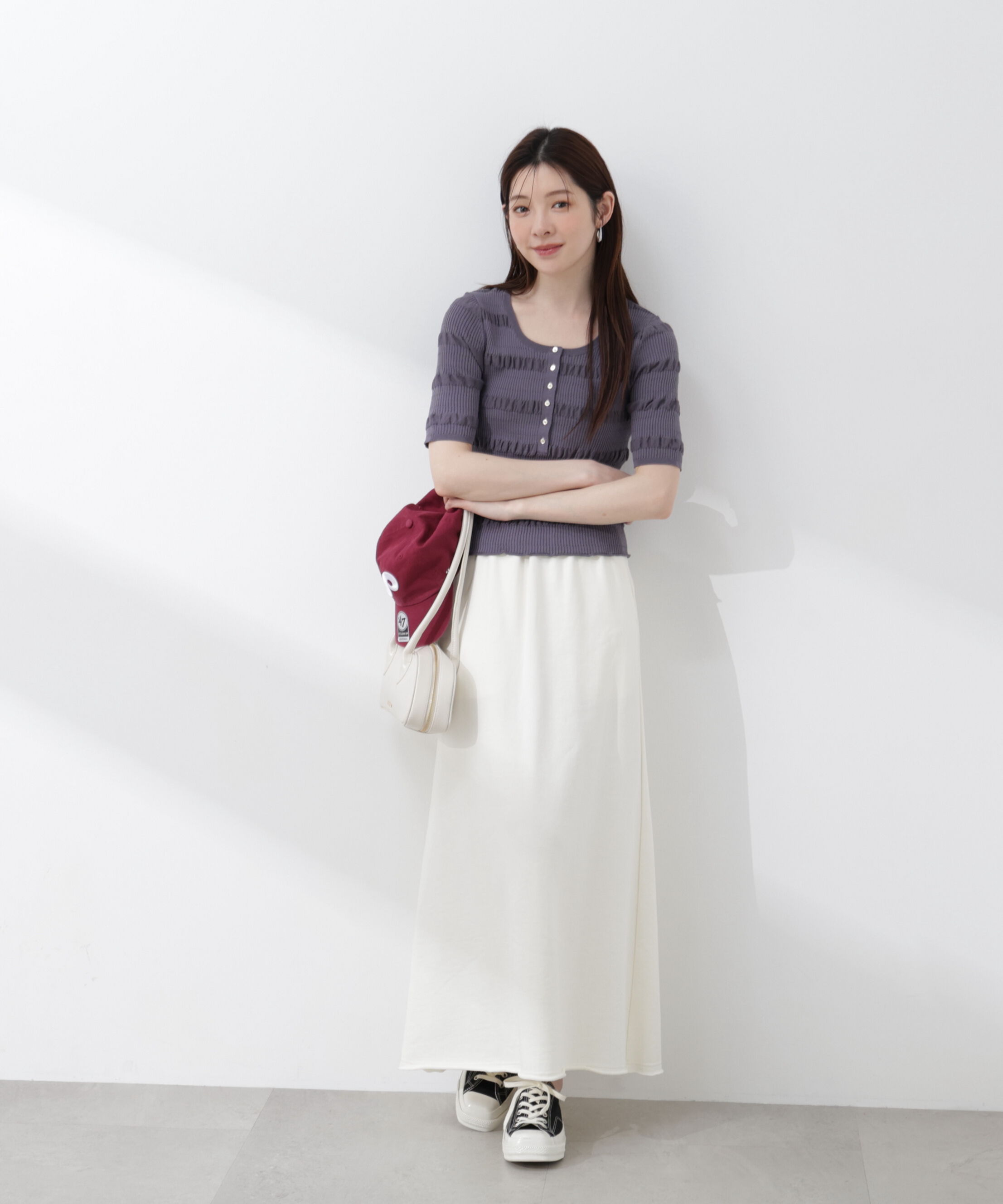 PROPORTION BODY DRESSING「〈a/mie〉裏毛ナロースカート 26SS」|スカート|