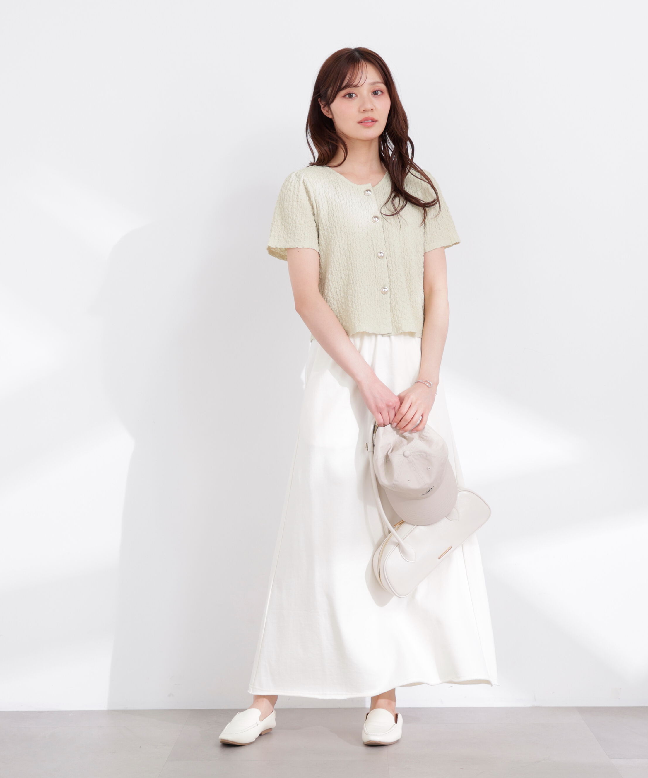 PROPORTION BODY DRESSING「〈a/mie〉裏毛ナロースカート 26SS」|スカート|