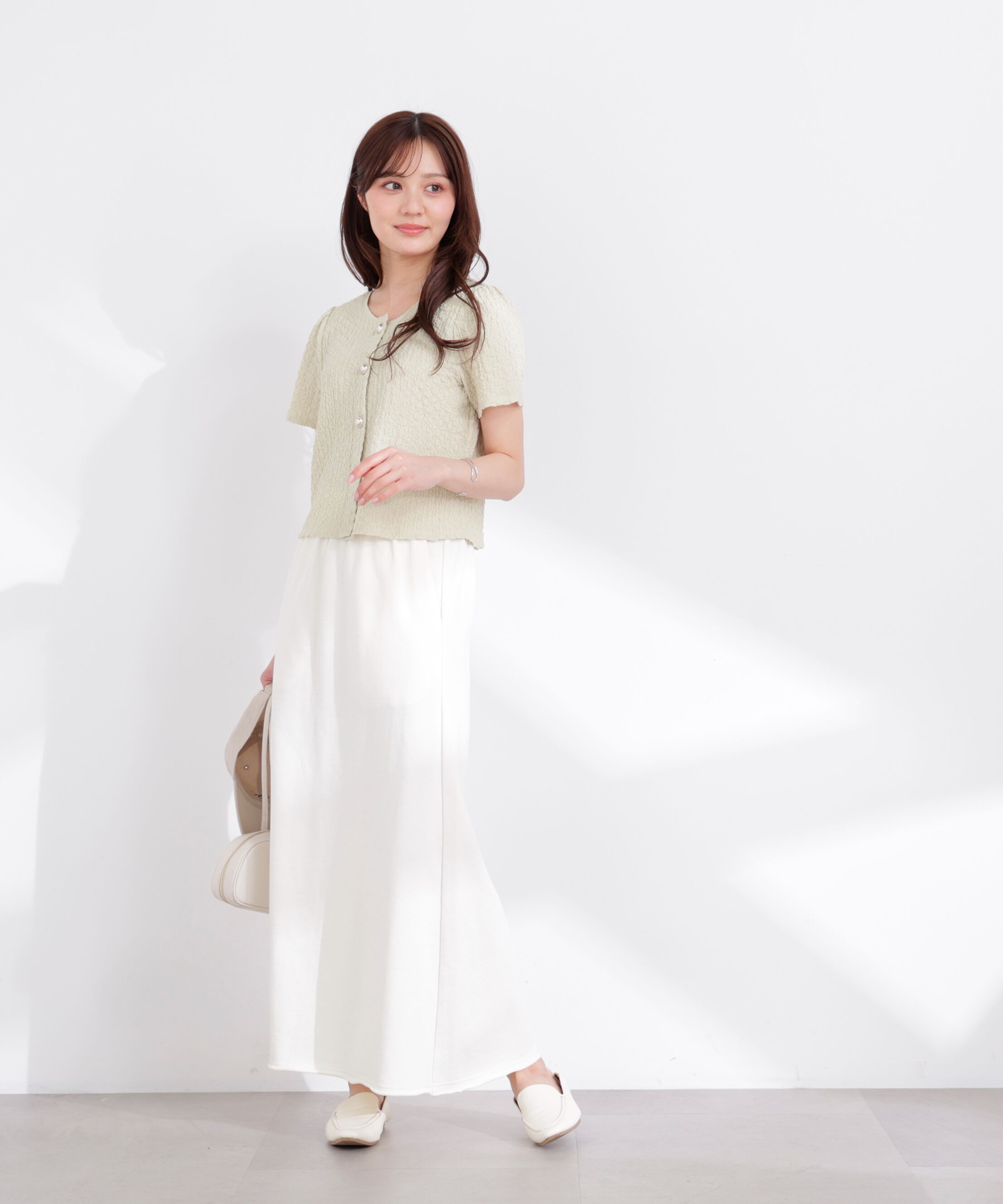 PROPORTION BODY DRESSING「〈a/mie〉裏毛ナロースカート 26SS」|スカート|