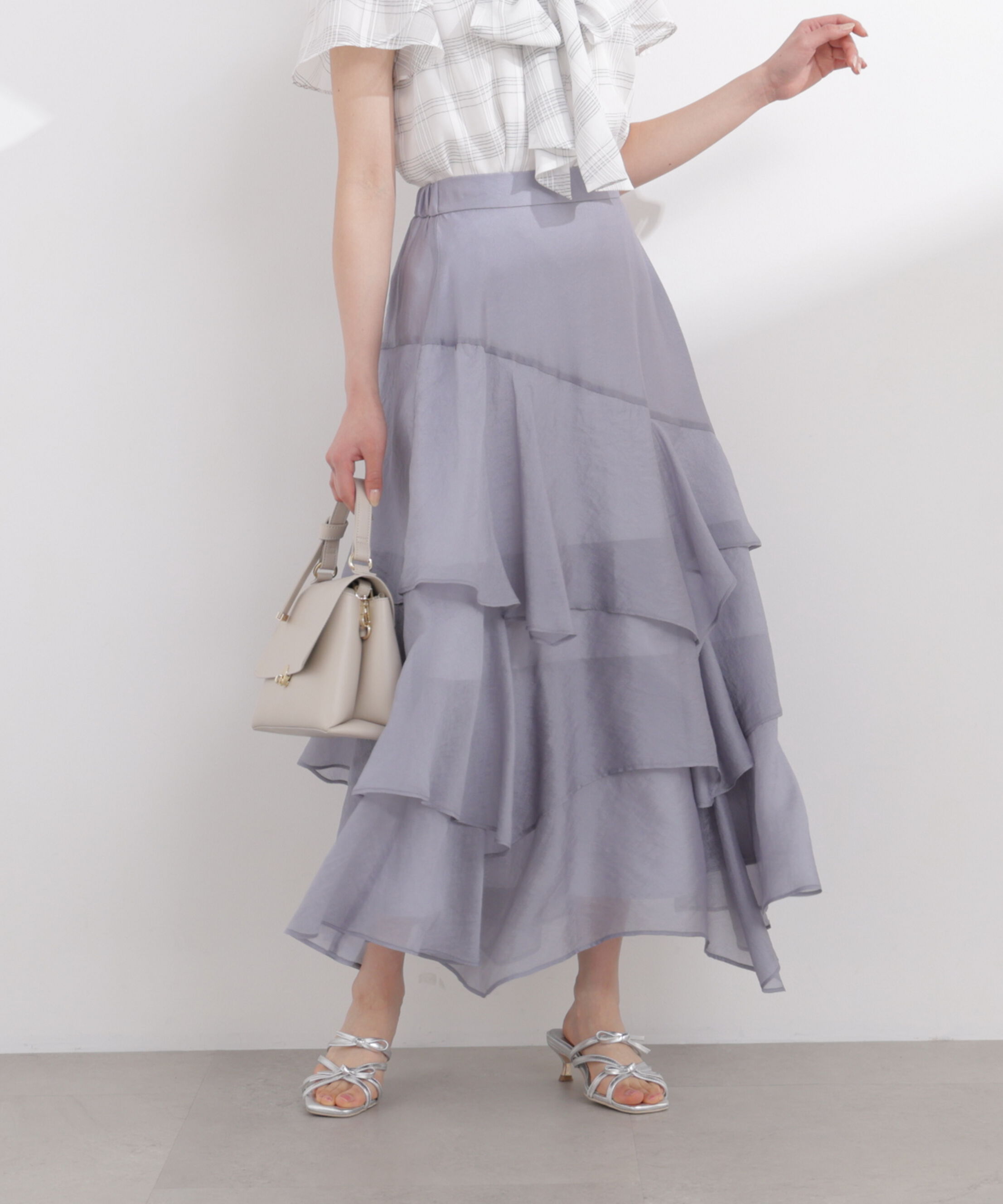 PROPORTION BODY DRESSING「ランダムティアードシアースカート 26SS」|スカート|