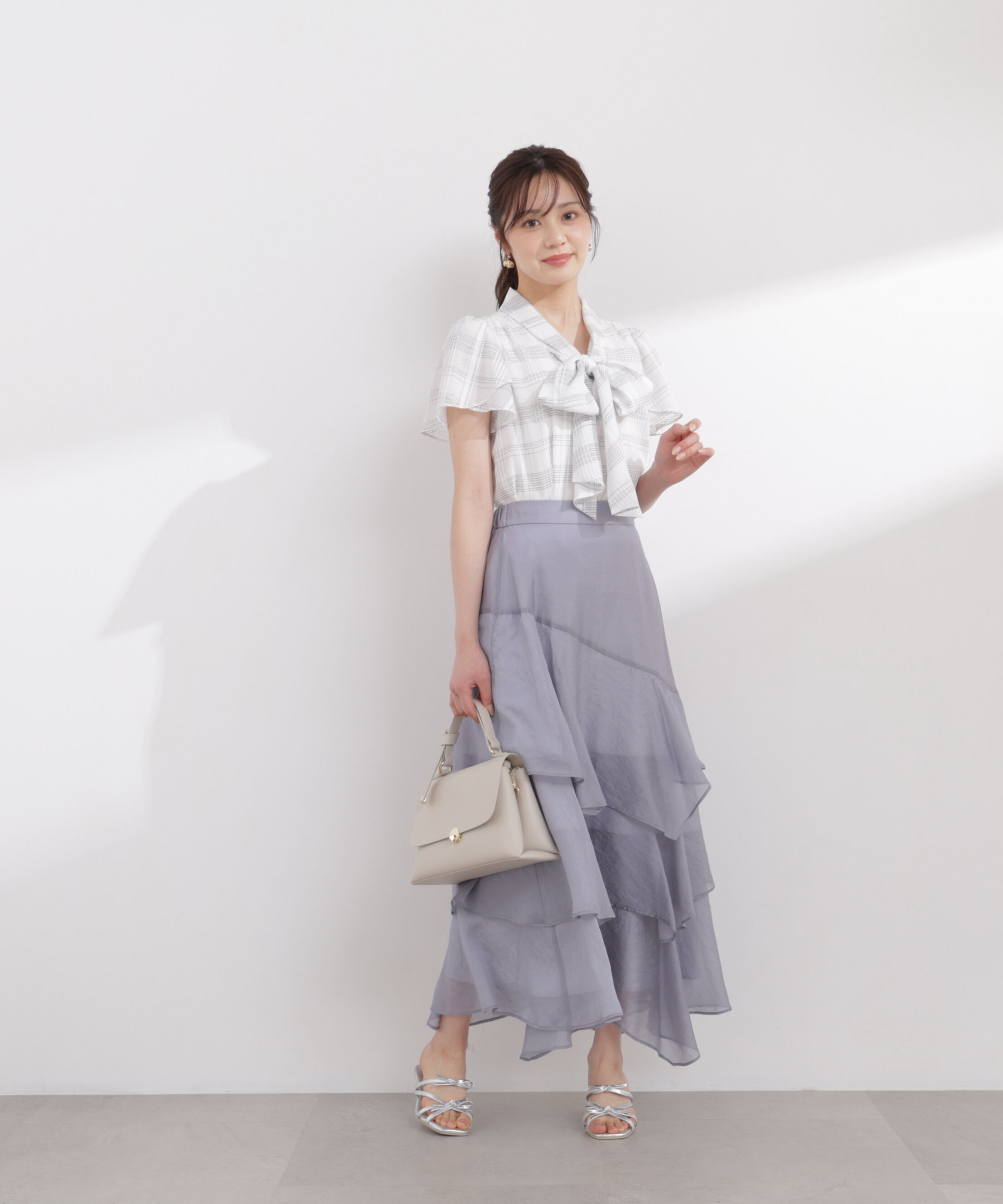 PROPORTION BODY DRESSING「ランダムティアードシアースカート 26SS」|スカート|