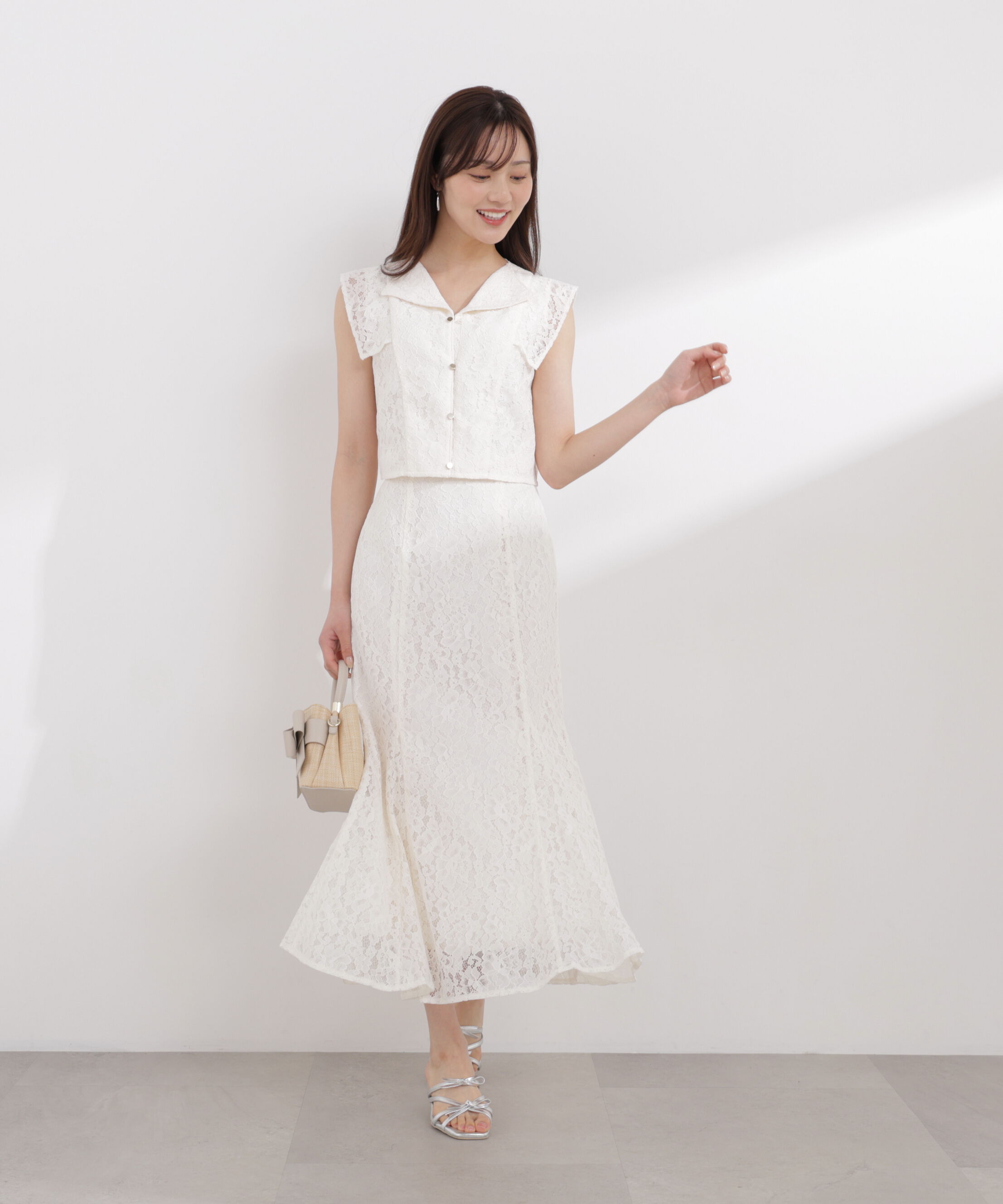 PROPORTION BODY DRESSING「レースマーメイドスカート 26SS」|スカート|