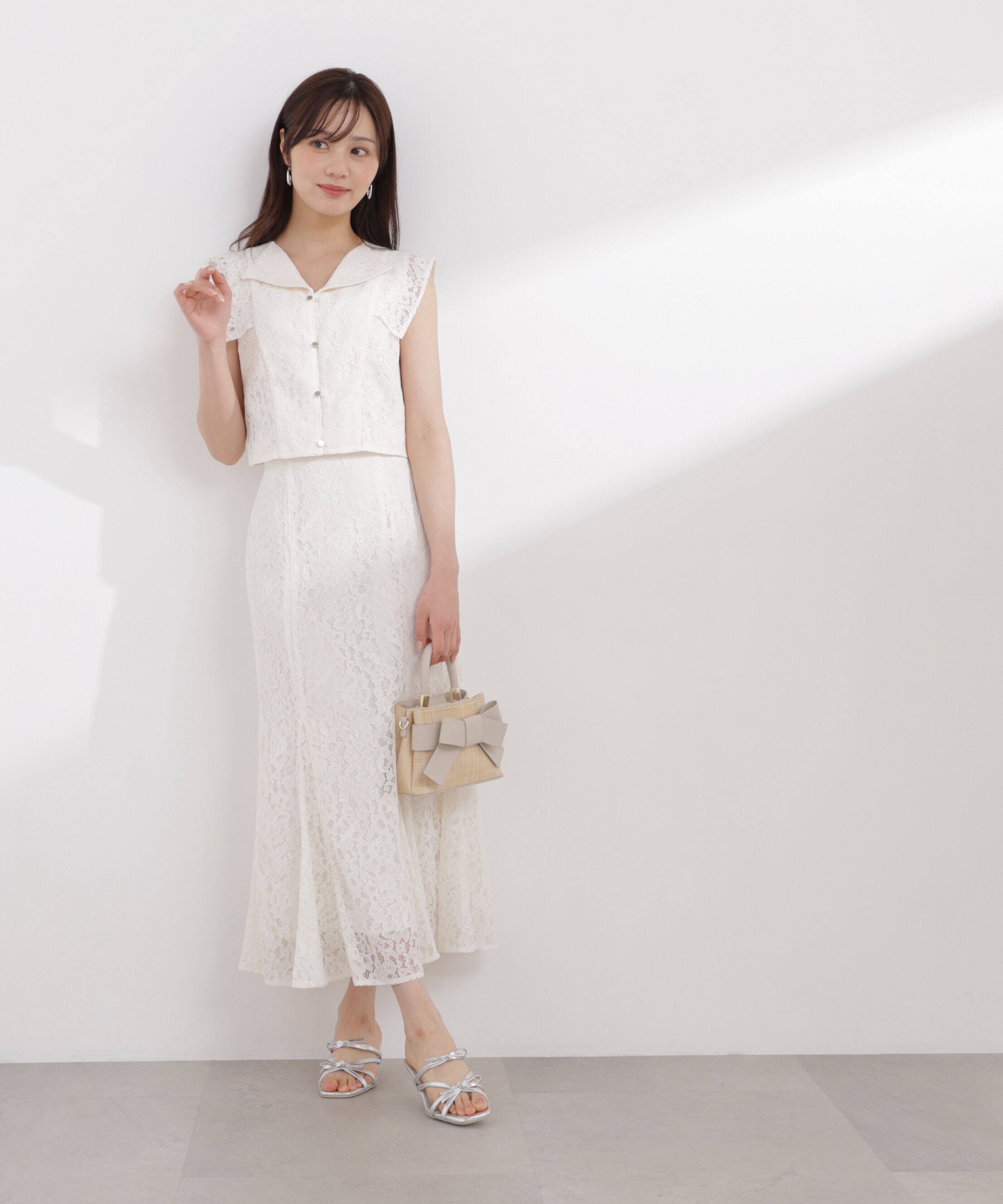 PROPORTION BODY DRESSING「レースマーメイドスカート 26SS」|スカート|