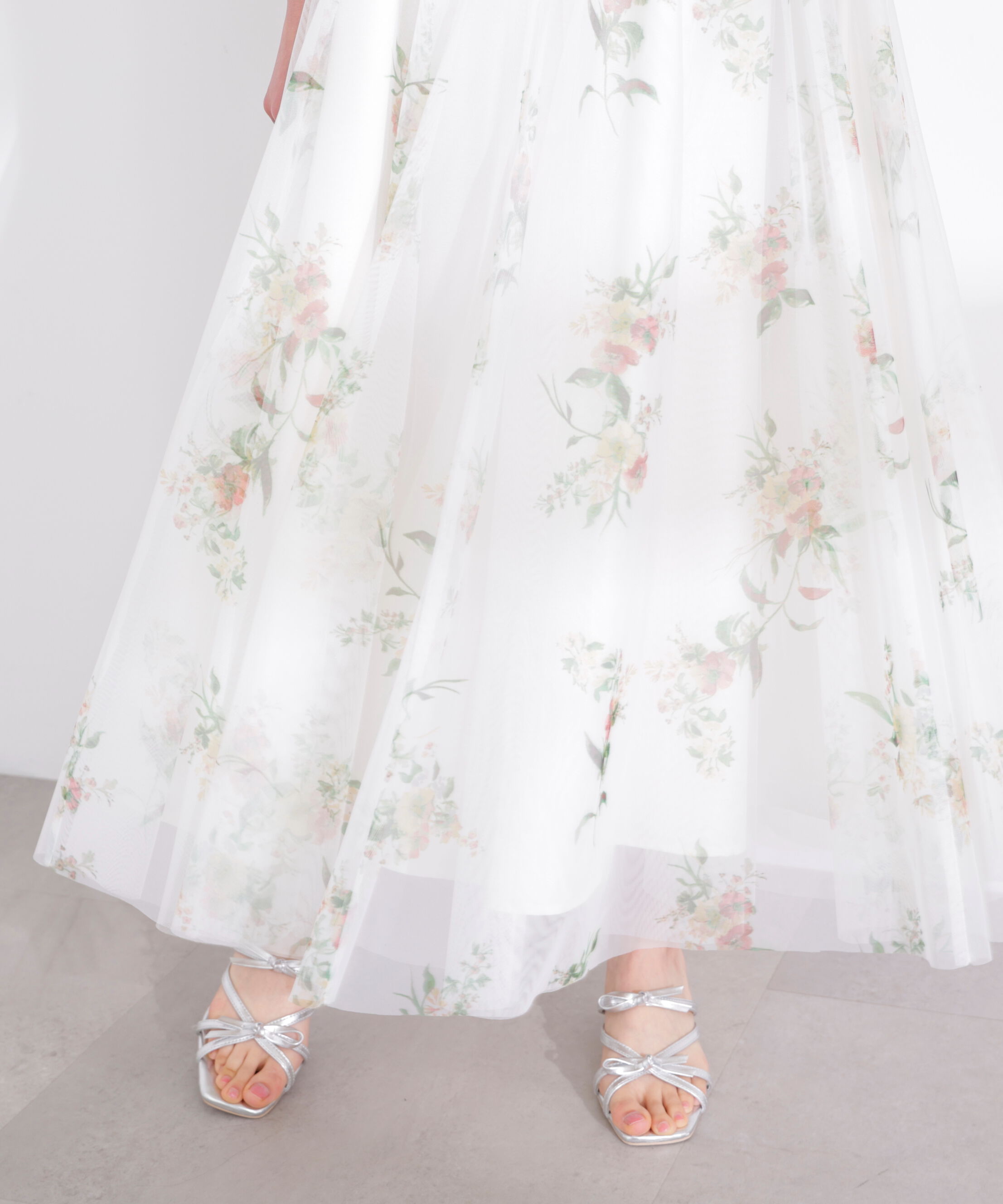 PROPORTION BODY DRESSING「花柄チュールスカート 26SS」|スカート|