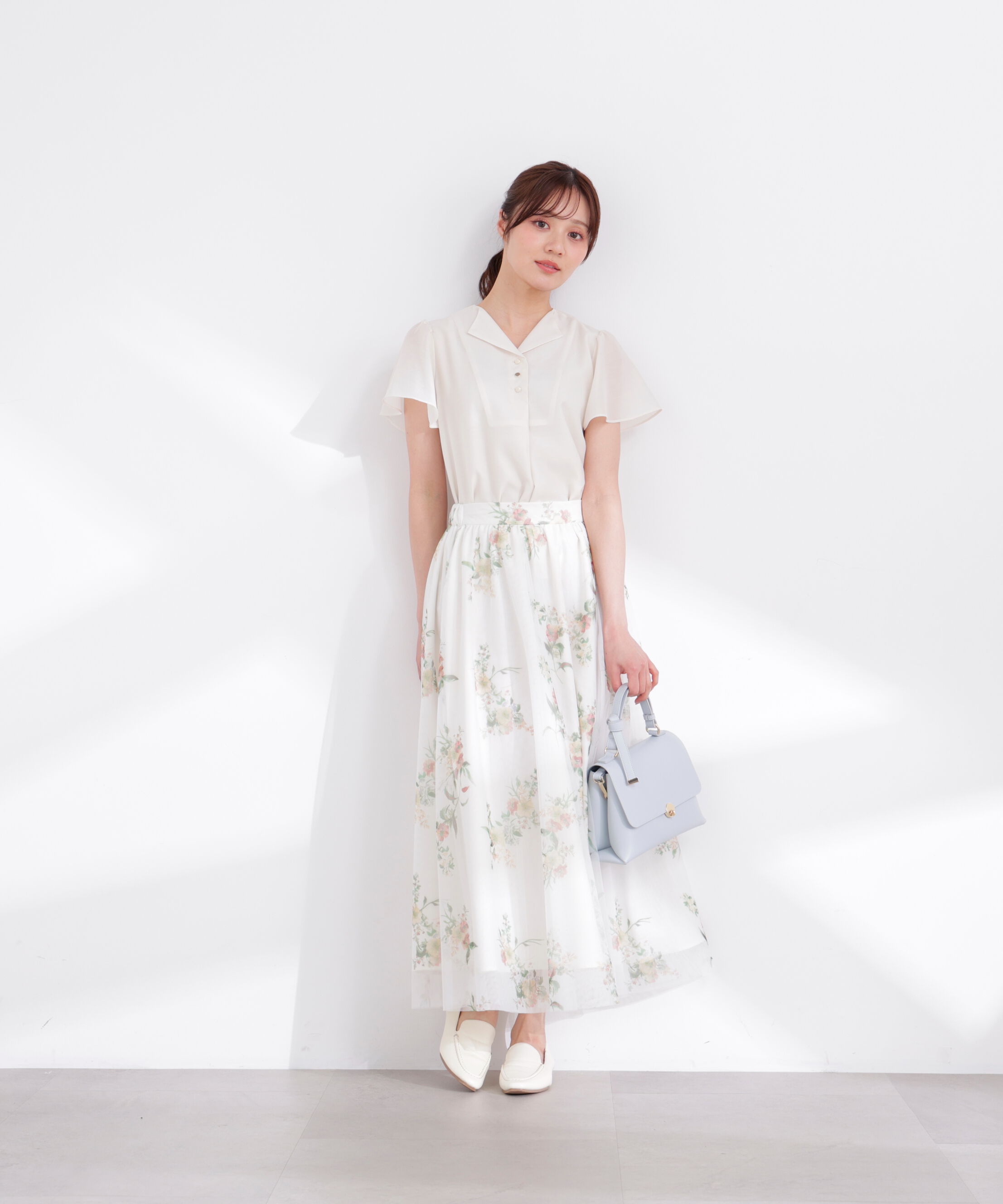 PROPORTION BODY DRESSING「花柄チュールスカート 26SS」|スカート|