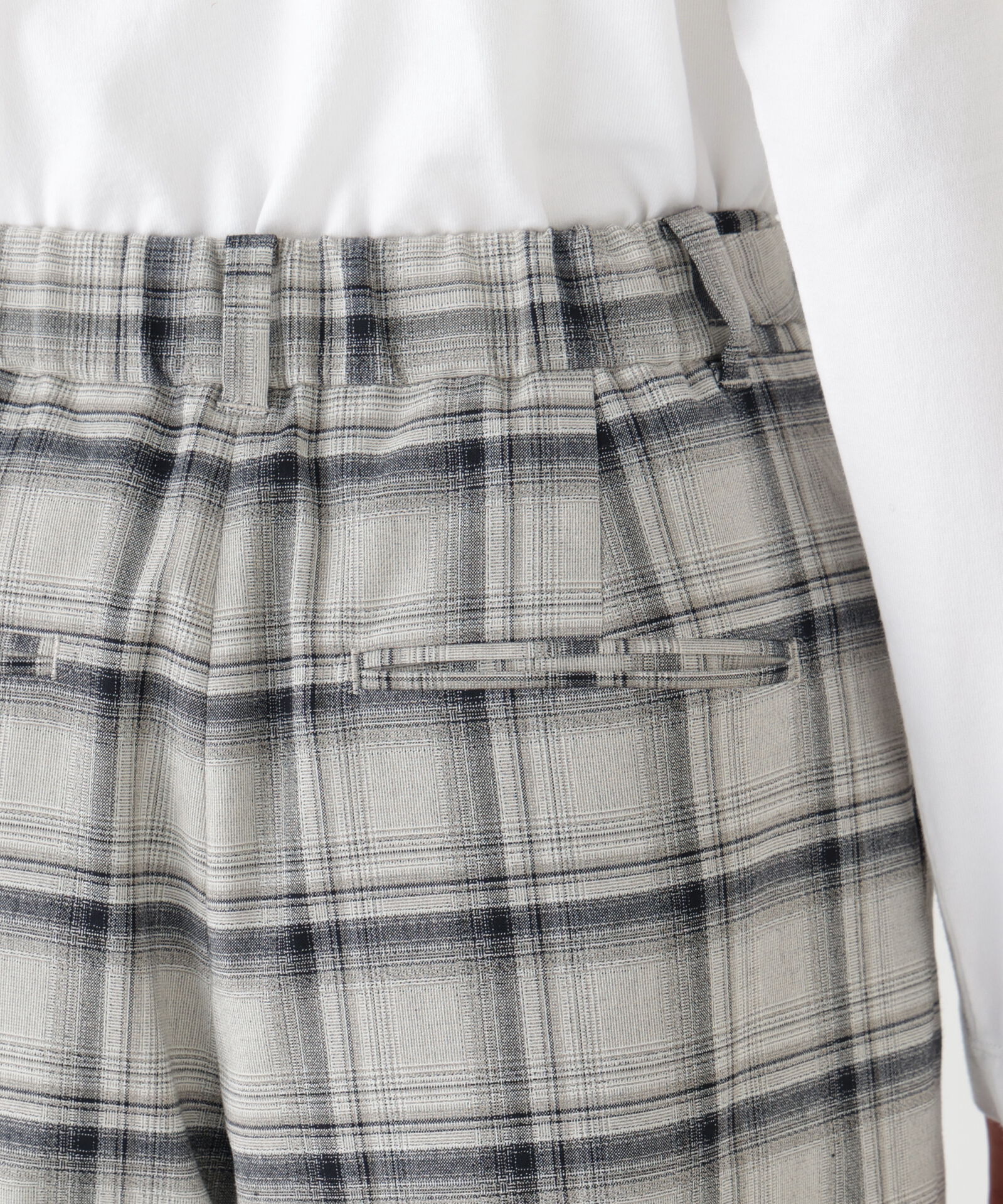  「◆ＴＲチェックタックワイドテーパードパンツ」|その他|