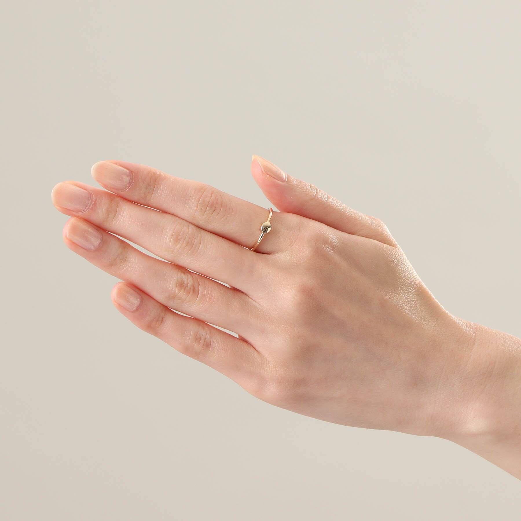 COCOSHNIK「K10ラウンドシェイプ リング」|リング|