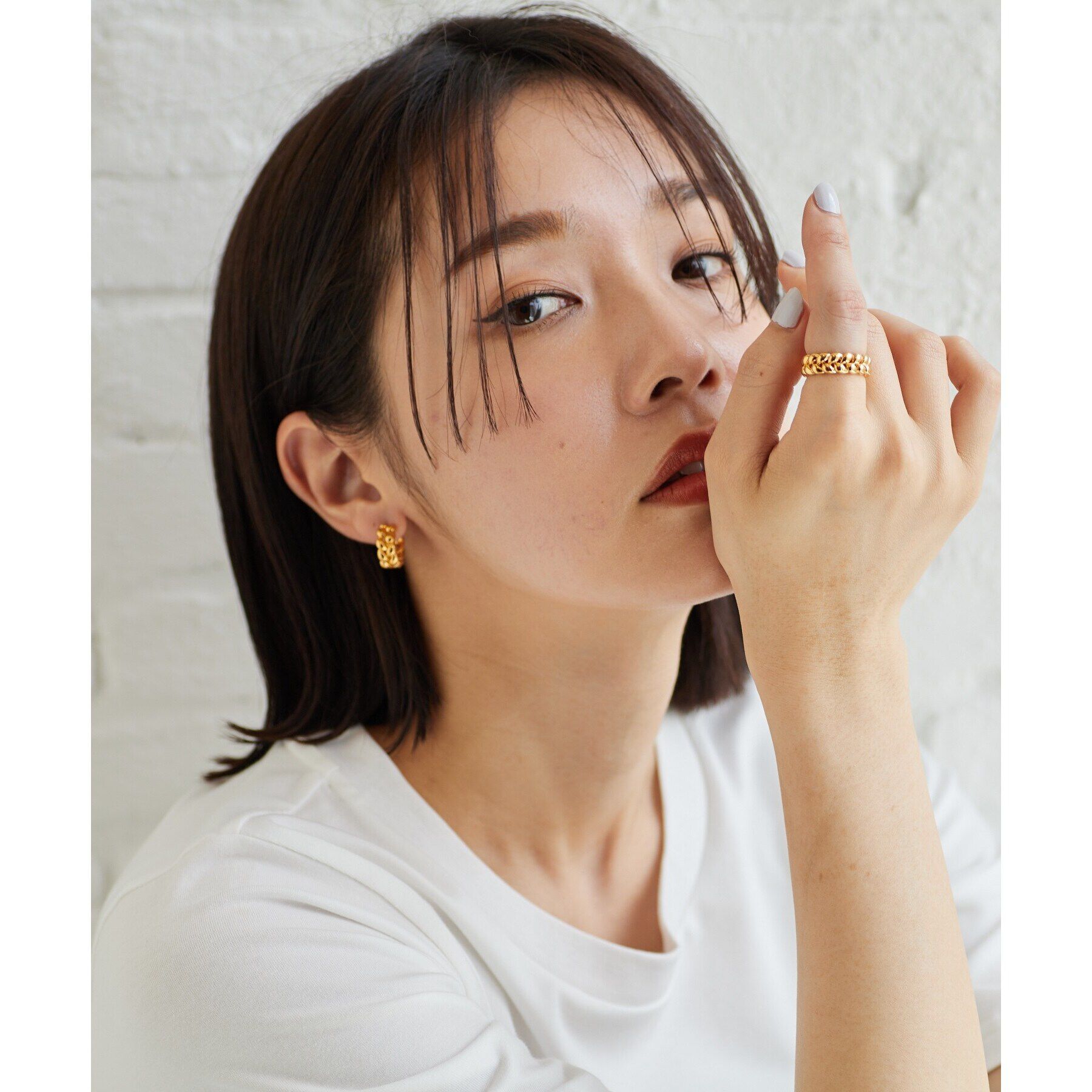 COCOSHNIK ONKITSCH「シルバー ニッティングモチーフ エタニティリングS GP」|リング|