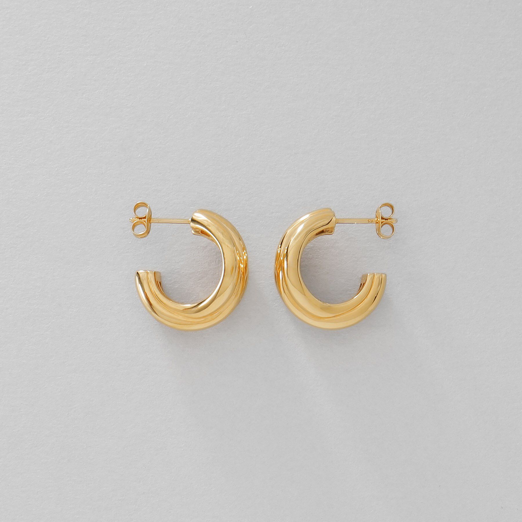 COCOSHNIK ONKITSCH「シルバー スモールフープ タングルドピアス GP」|ピアス|